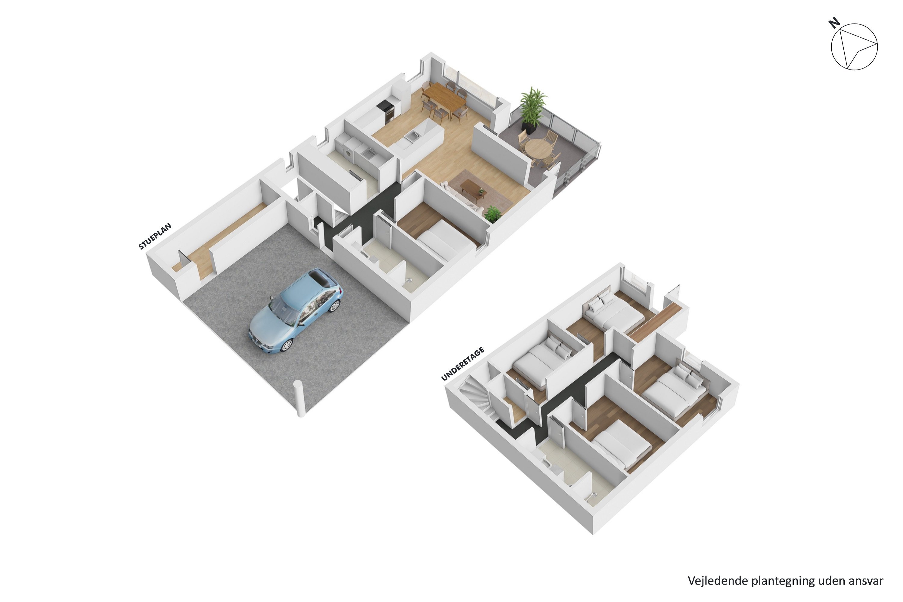 Plantegninger billede af Holmebakken 2, 8382 Hinnerup