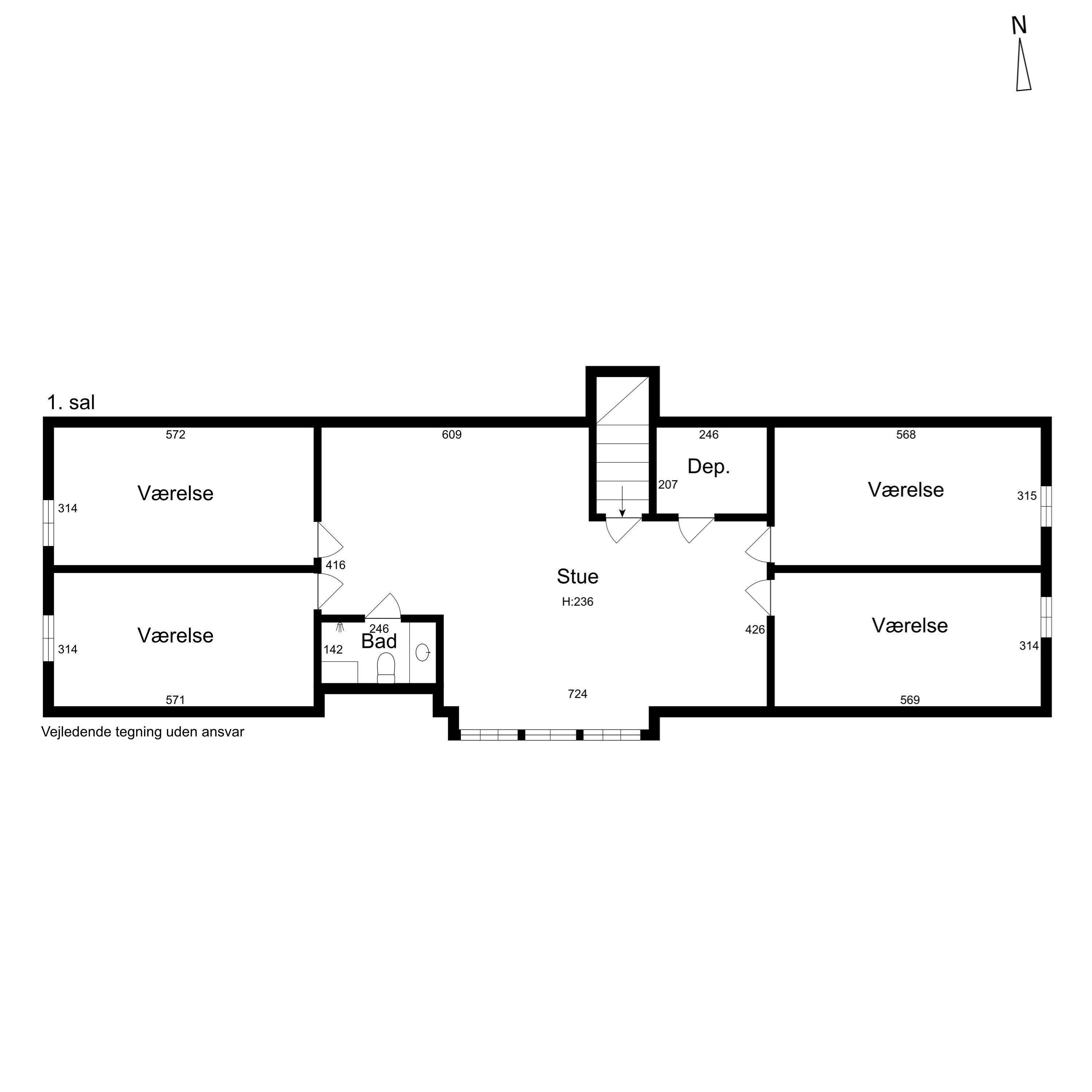 Plantegninger billede af Præstebakken 3, Sparkær, 8800 Viborg