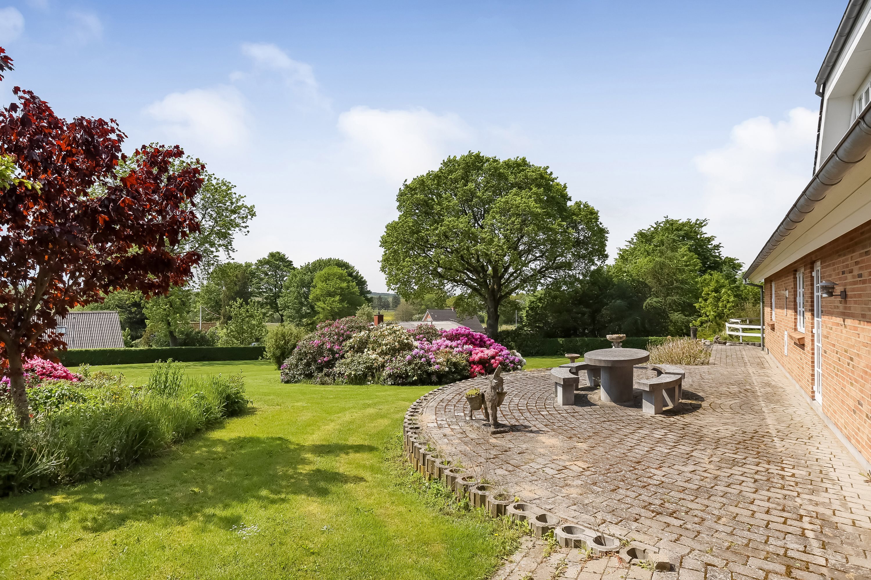 Fremhævet terrasse billede i fuldskærmstilstand. Billede af Præstebakken 3, Sparkær, 8800 Viborg