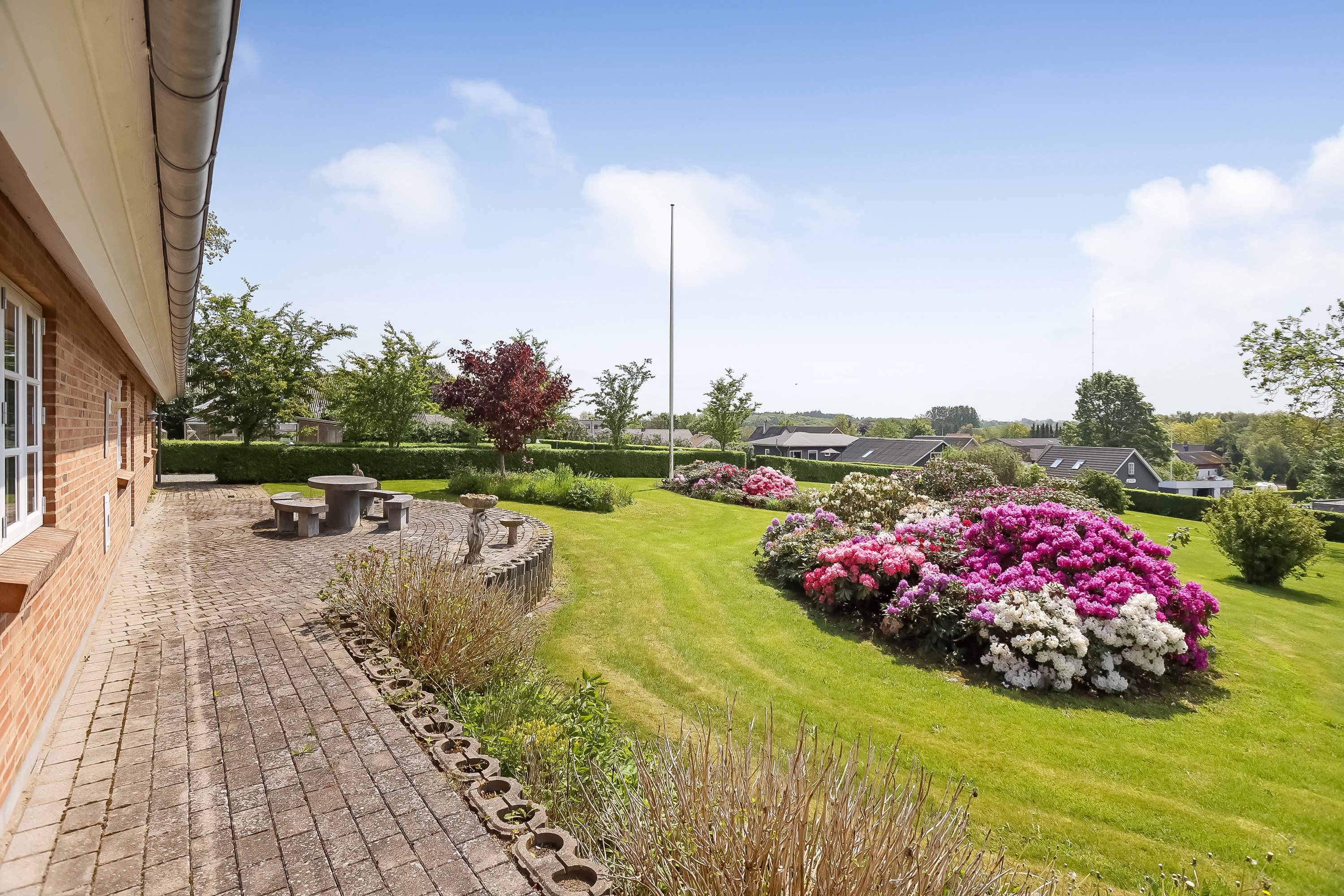 Fremhævet terrasse billede i fuldskærmstilstand. Billede af Præstebakken 3, Sparkær, 8800 Viborg