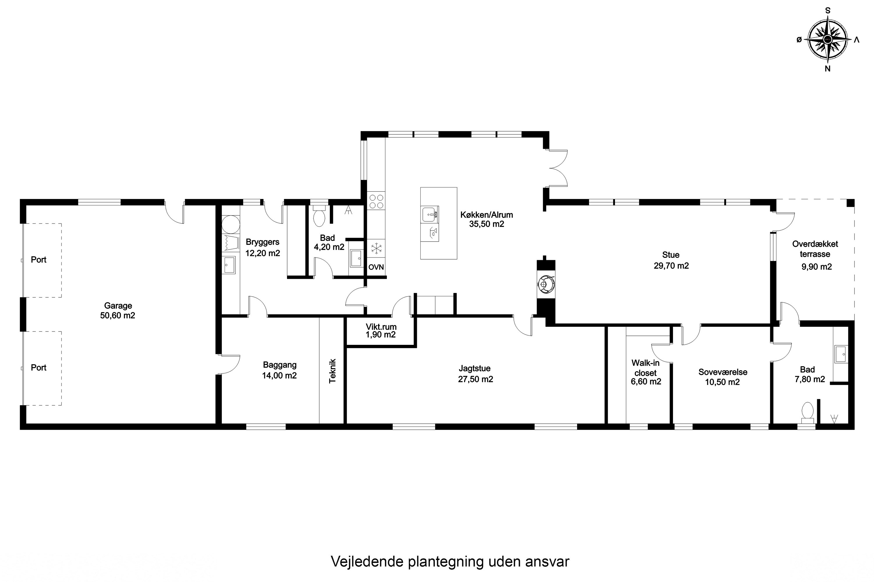 Plantegninger billede af Borupvej 109, Lille Søby, 8543 Hornslet