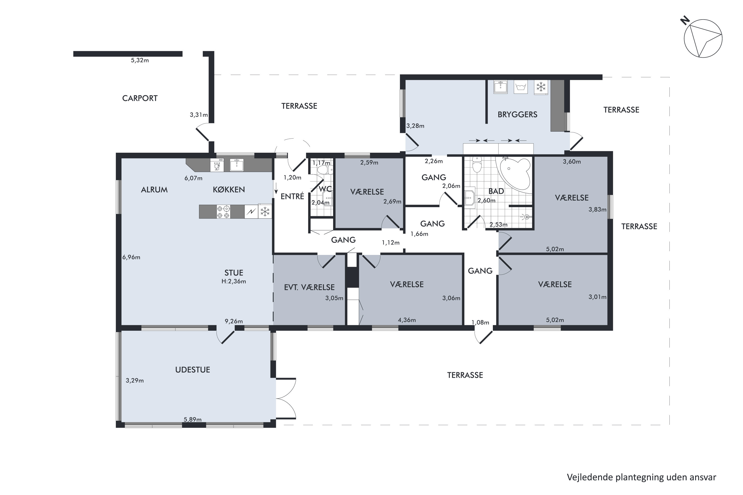 Plantegninger billede af Wingesvej 65, 8920 Randers NV