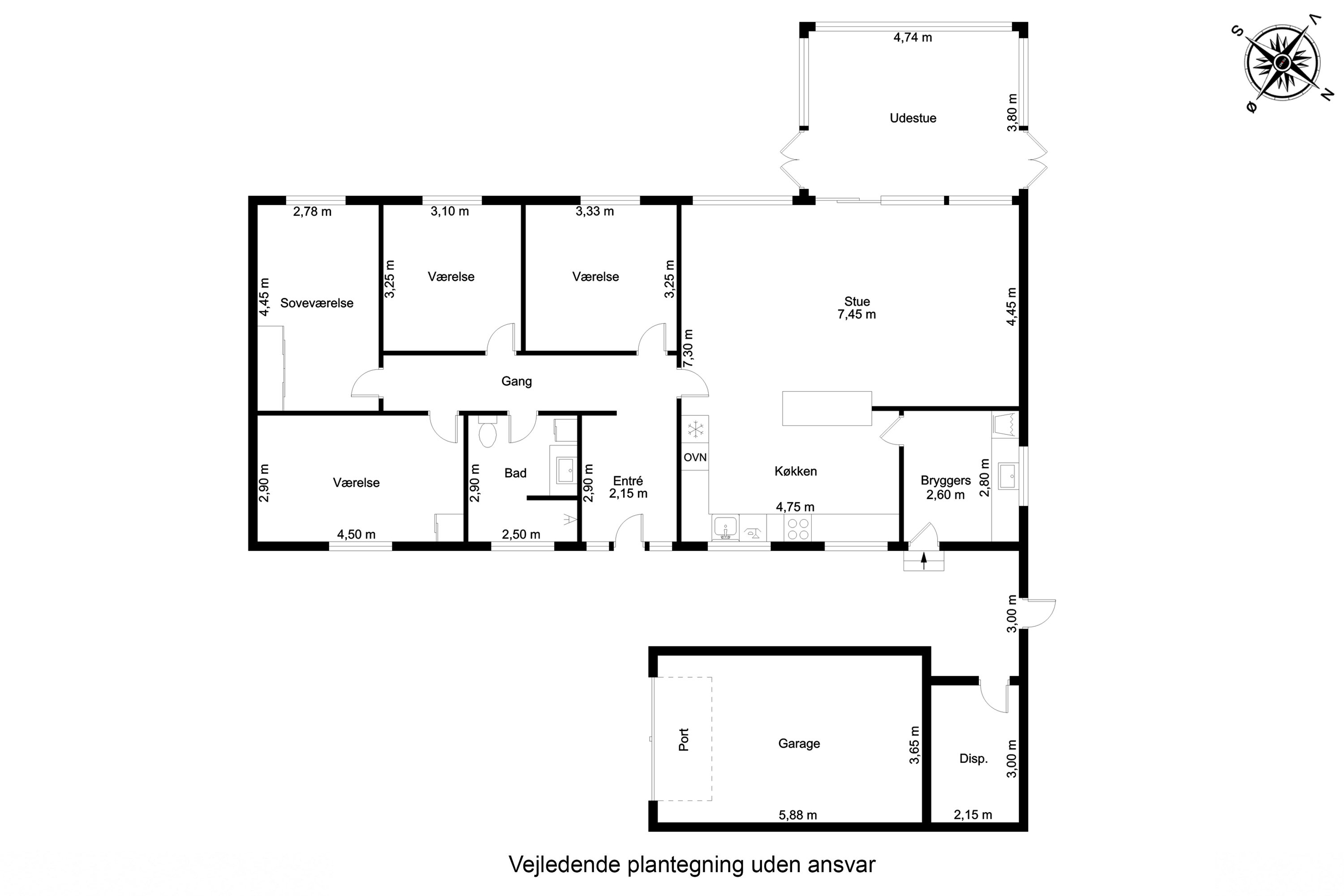 Plantegninger billede af Erantisvej 6, 8763 Rask Mølle