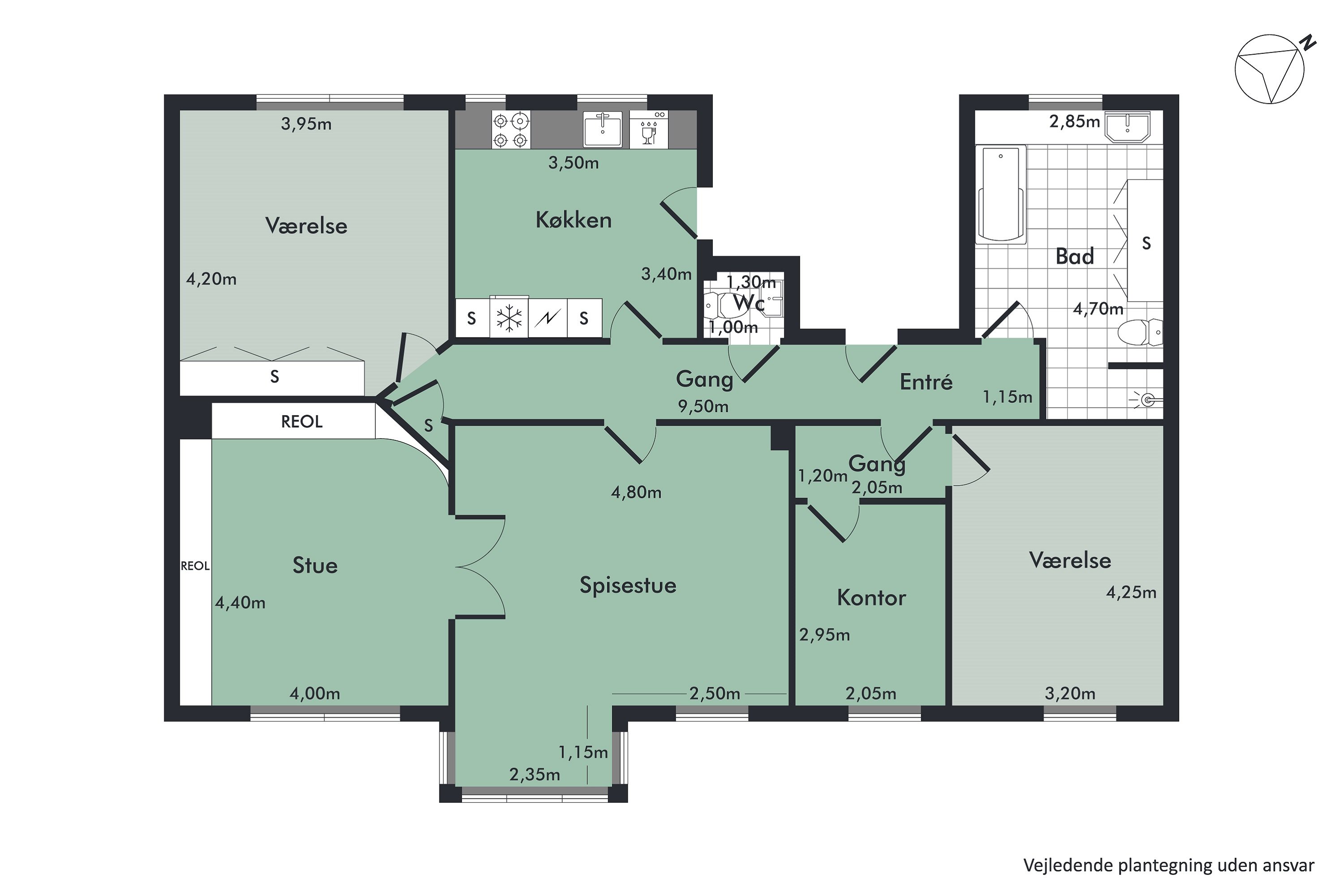 Plantegninger billede af Vesterbro 29, 2., 9000 Aalborg