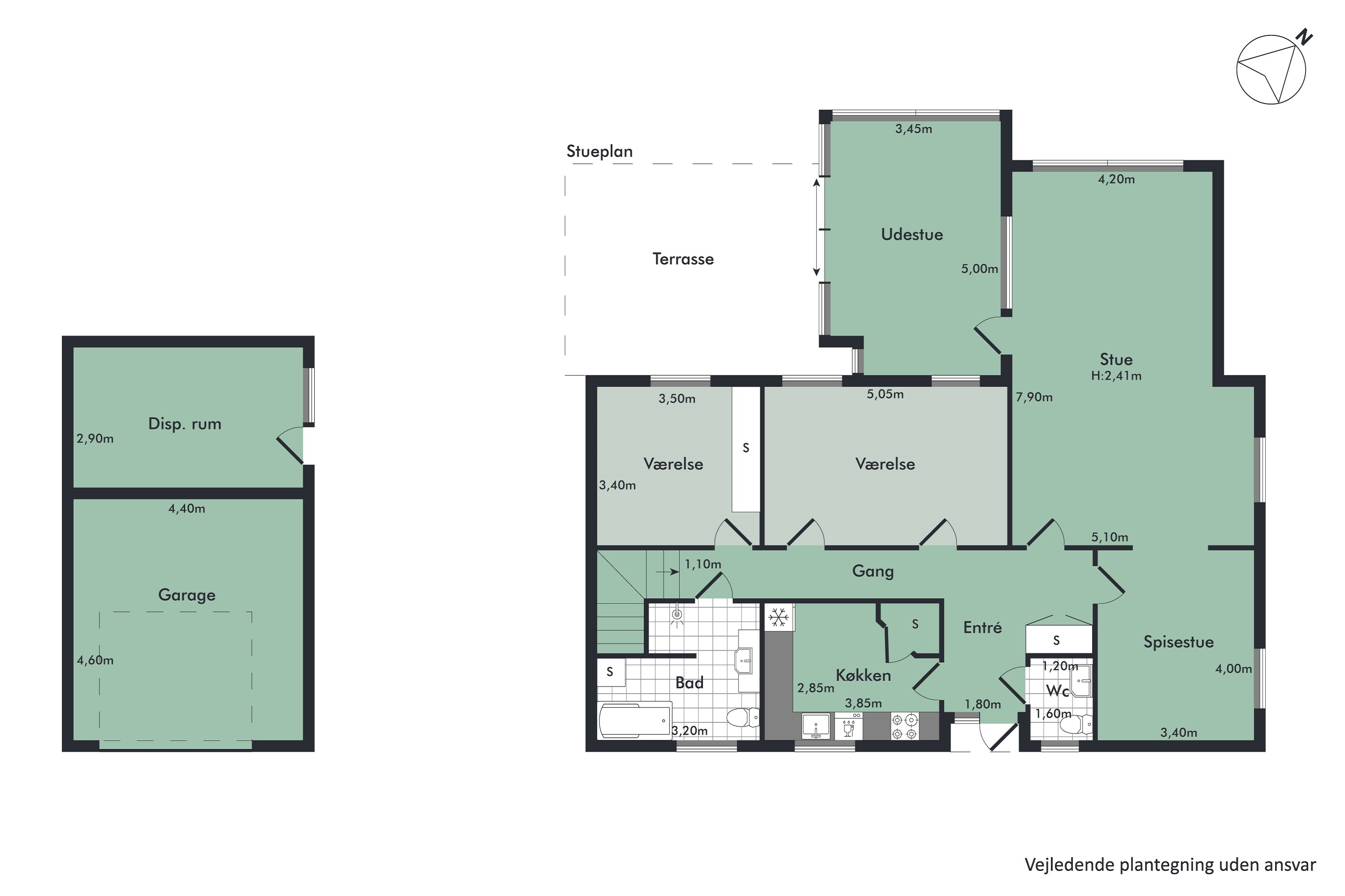 Plantegninger billede af Hans Kirks Vej 18, 9200 Aalborg SV