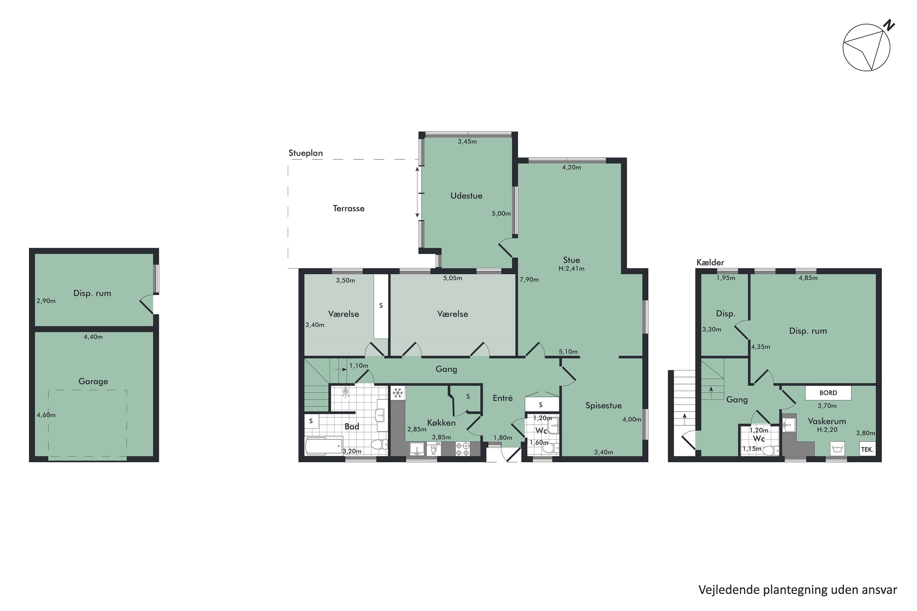 Plantegninger billede af Hans Kirks Vej 18, 9200 Aalborg SV