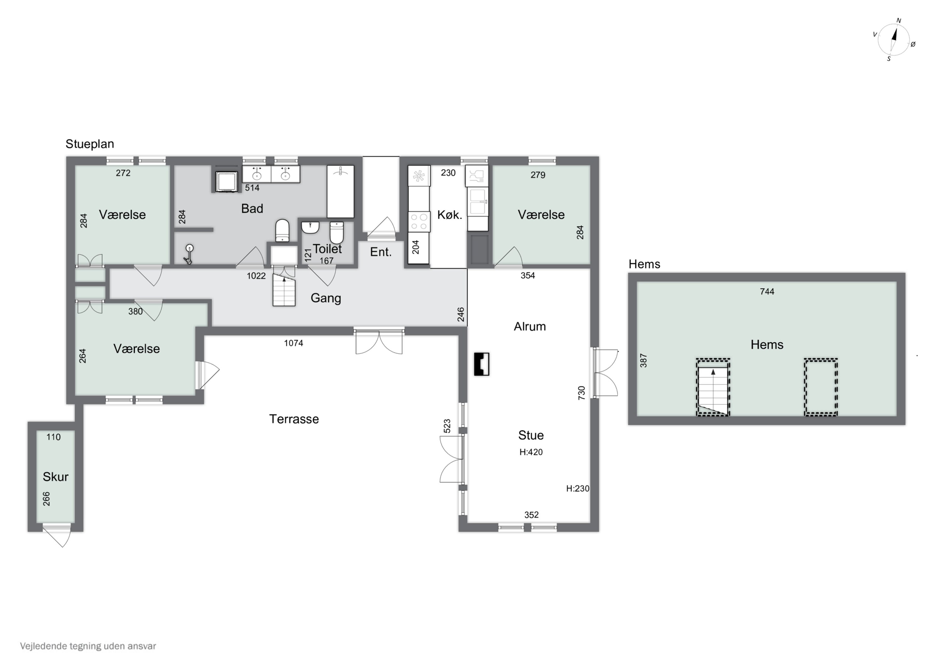 Plantegninger billede af Østerled 2, 4500 Nykøbing Sj