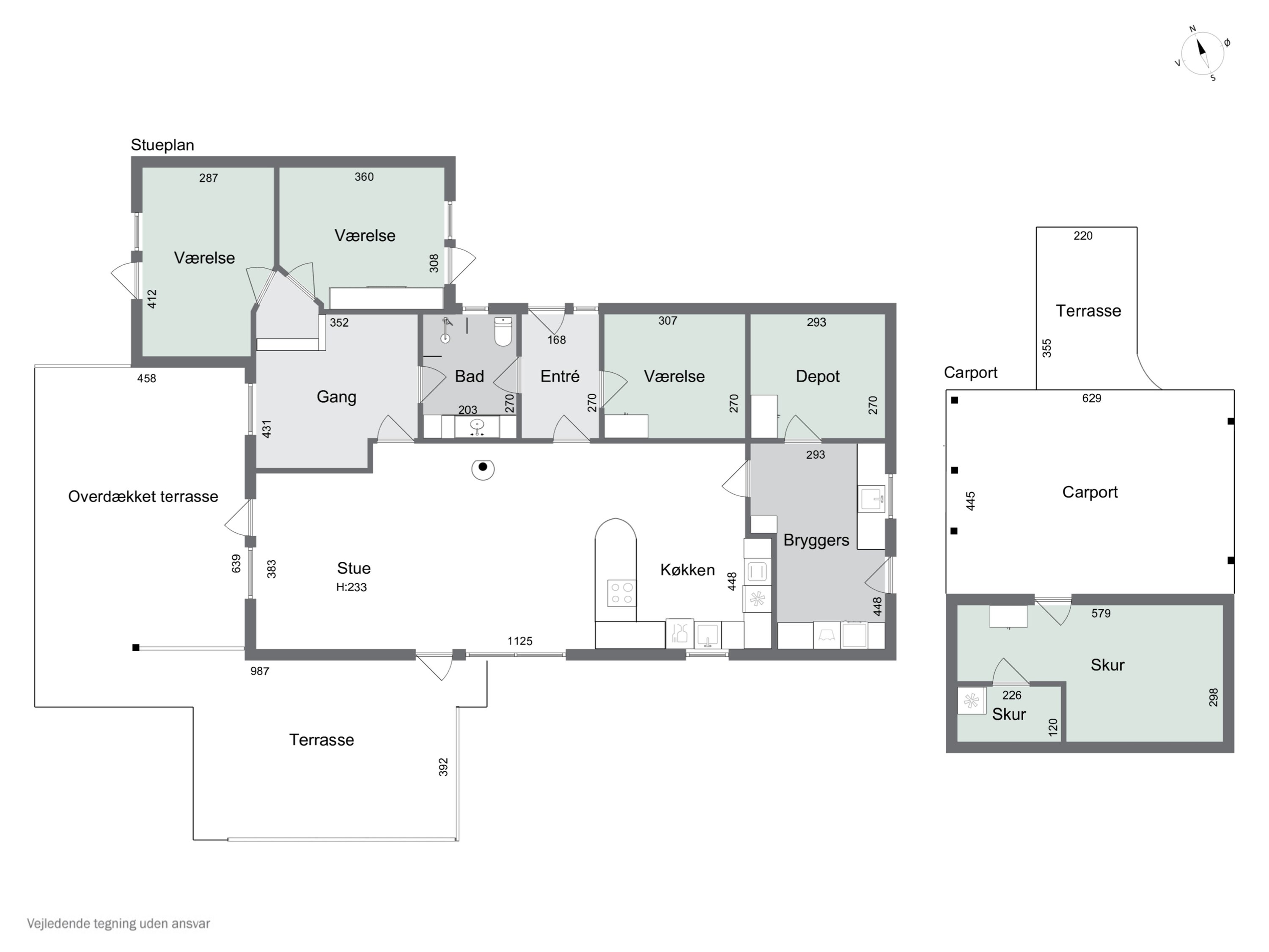 Plantegninger billede af Rugvænget 33, 9870 Sindal