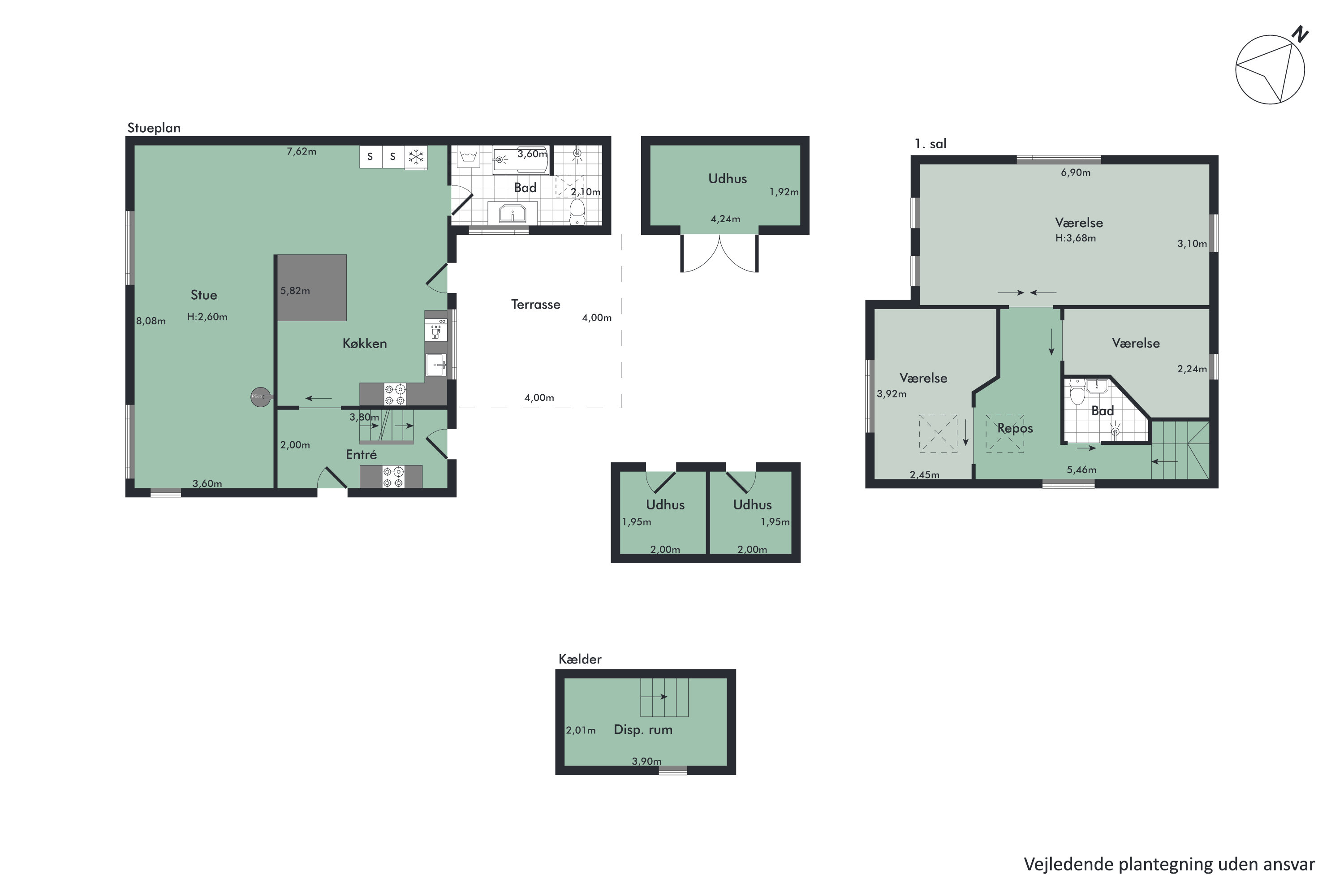 Plantegninger billede af Bondropsgade 30, 9400 Nørresundby