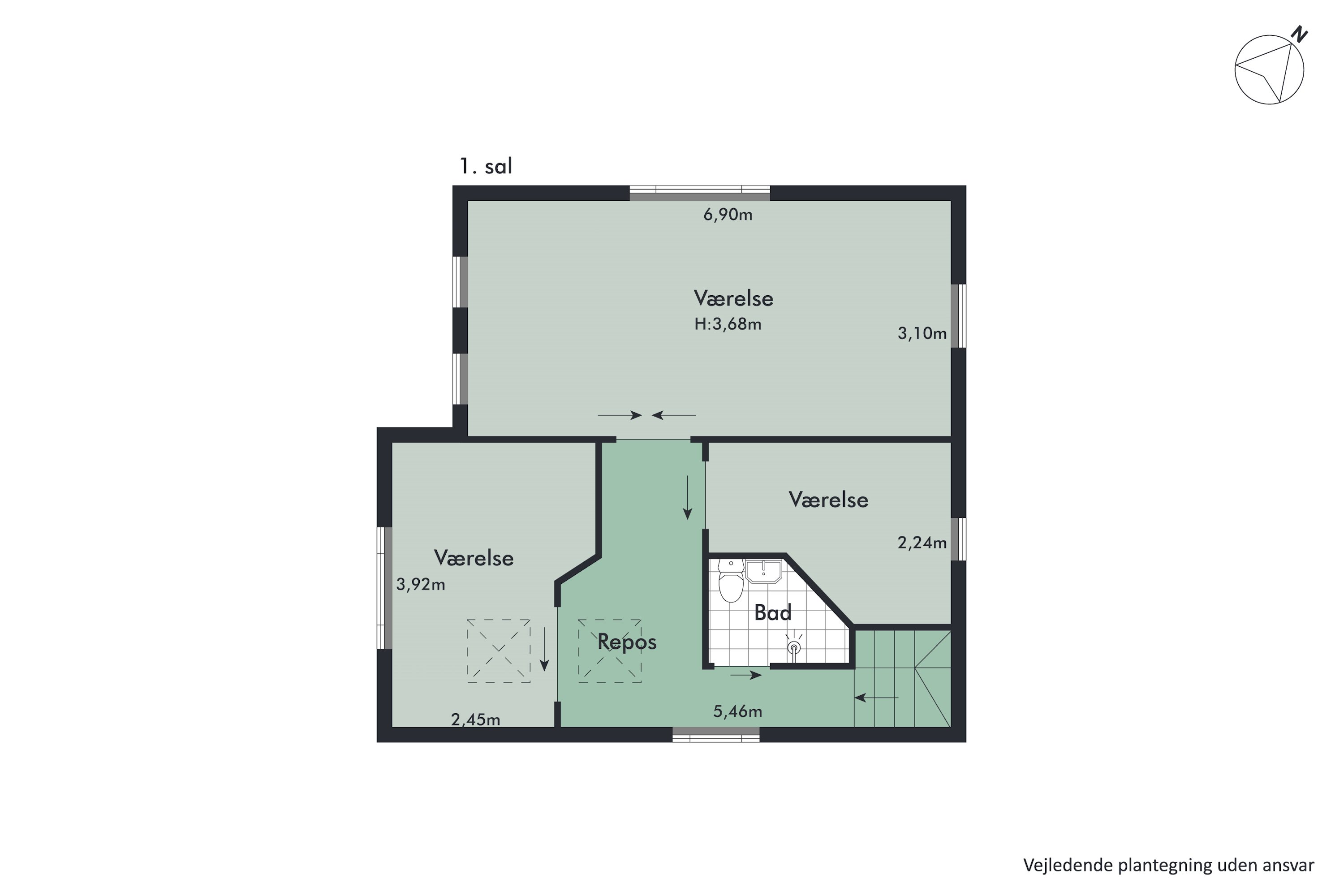 Plantegninger billede af Bondropsgade 30, 9400 Nørresundby