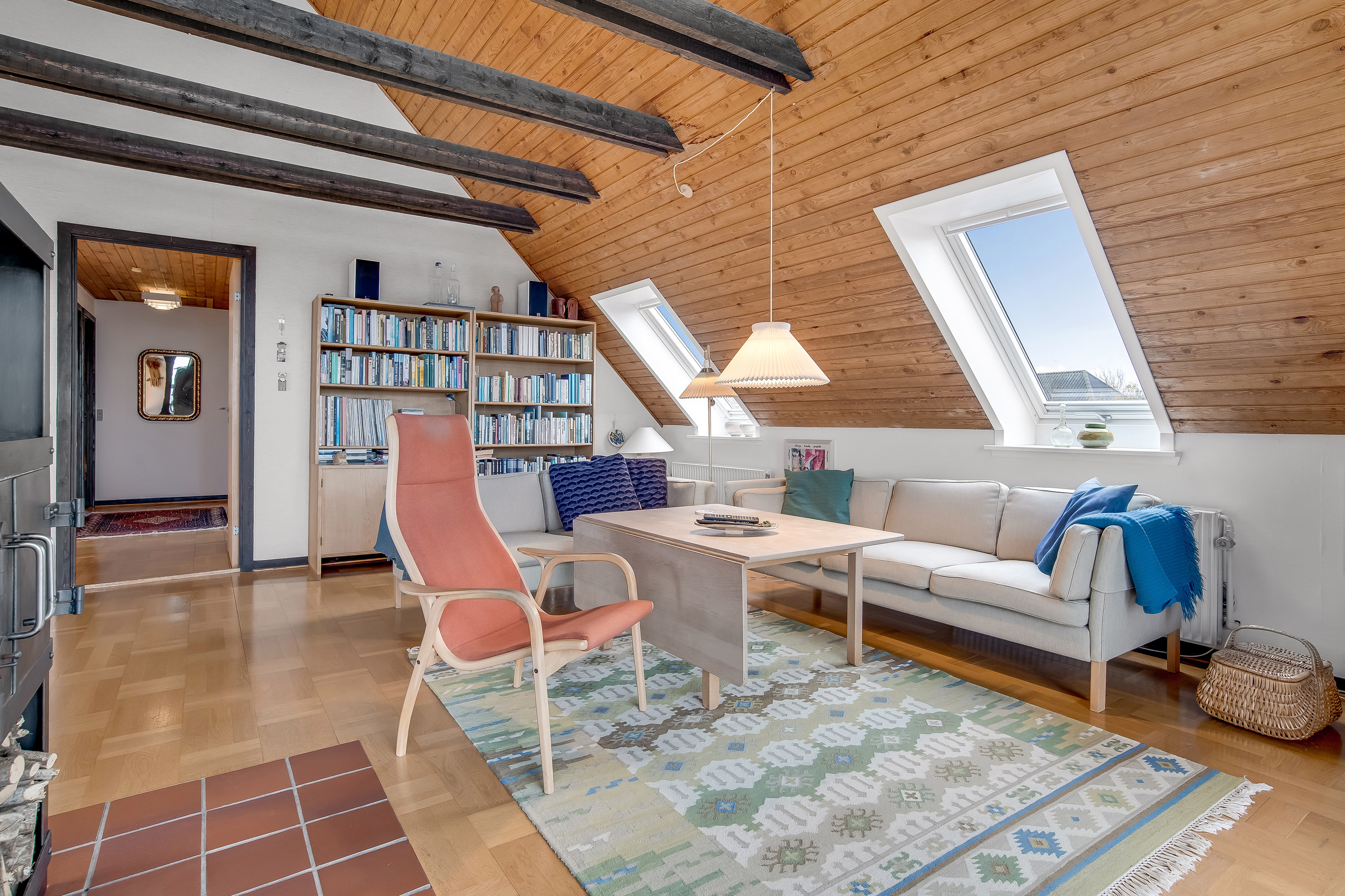 Fremhævet stue billede i fuldskærmstilstand. Billede af Torsvej 17, Nørlem, 7620 Lemvig