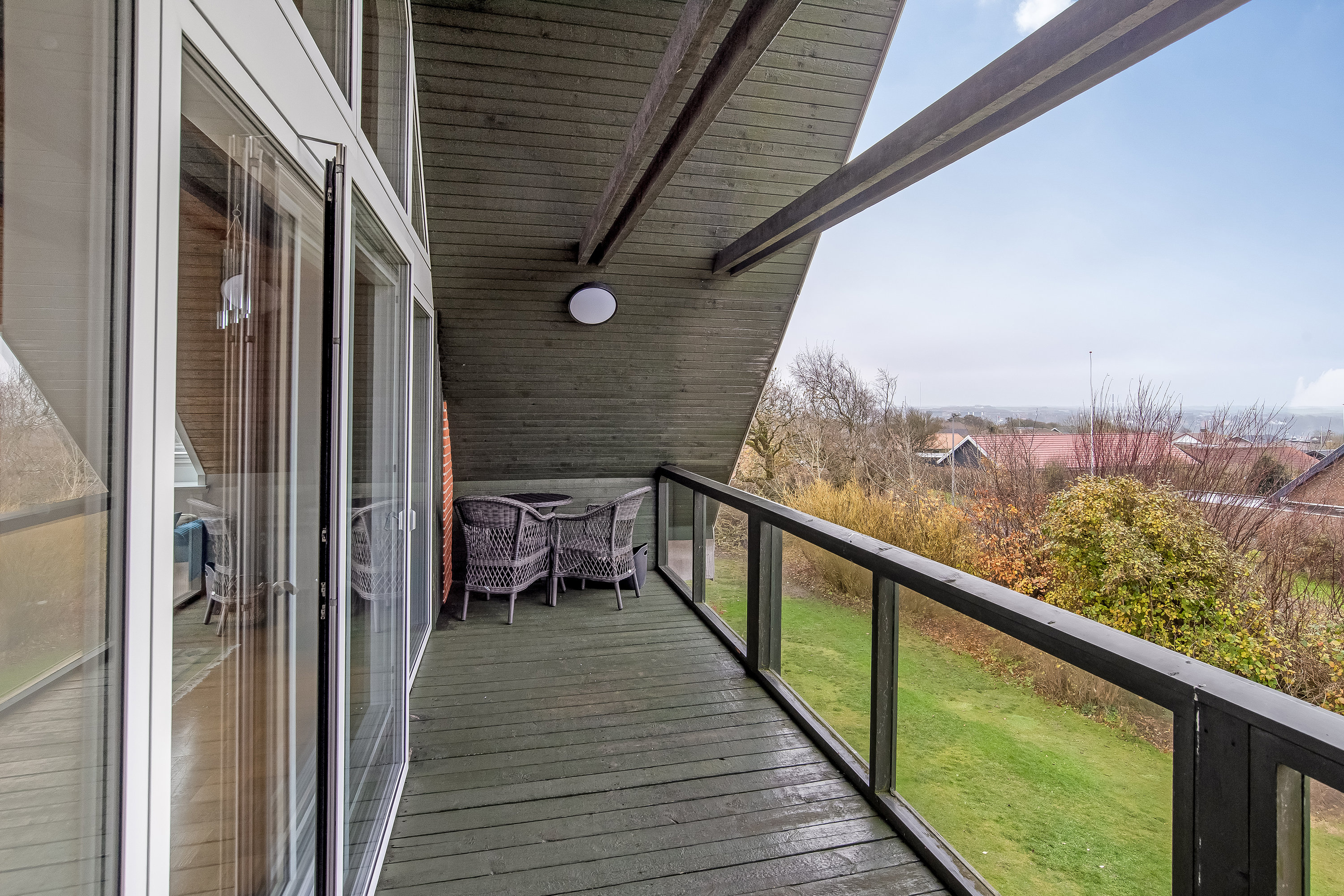 Fremhævet altan billede i fuldskærmstilstand. Billede af Torsvej 17, Nørlem, 7620 Lemvig