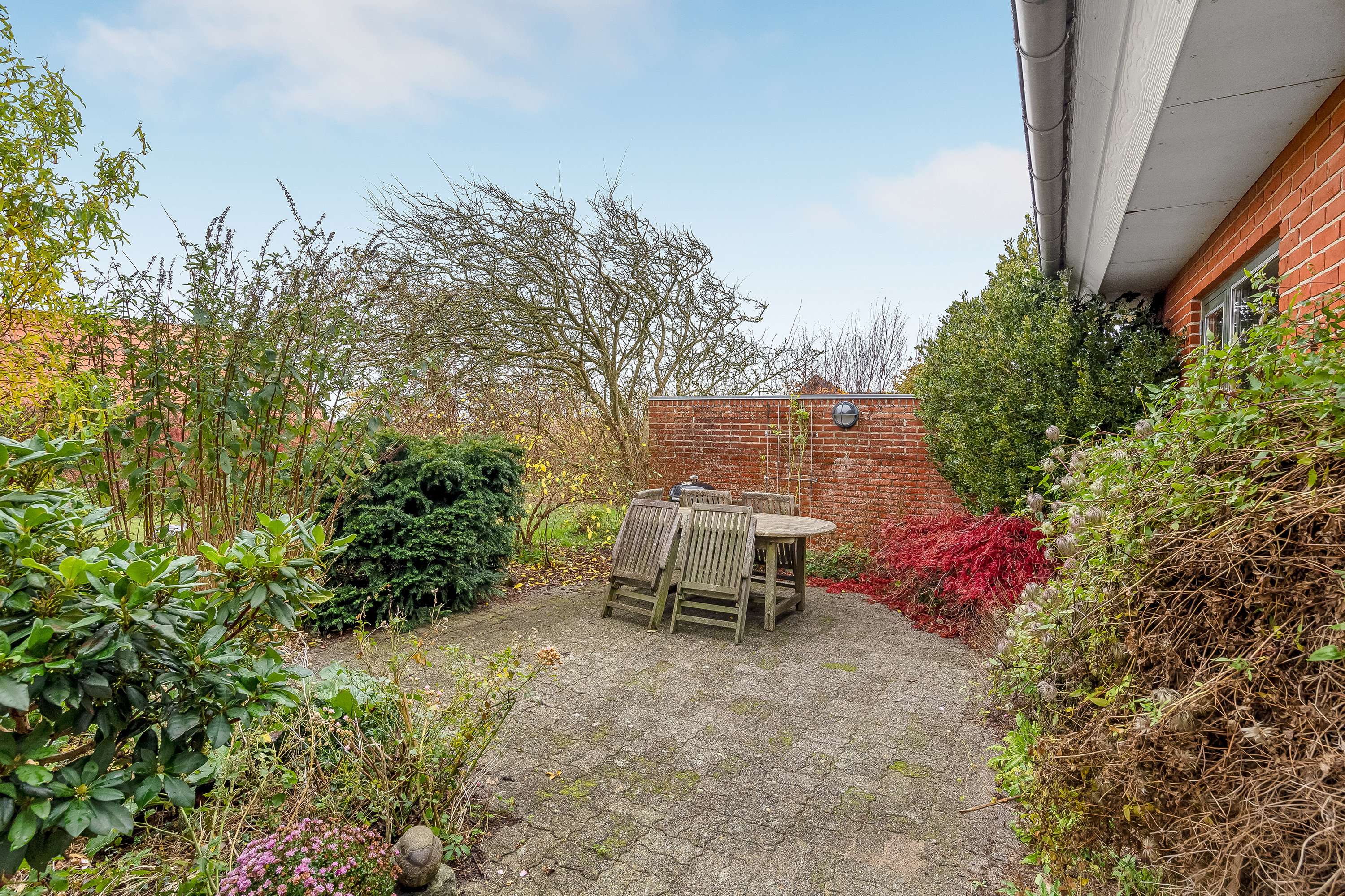 Fremhævet terrasse billede i fuldskærmstilstand. Billede af Torsvej 17, Nørlem, 7620 Lemvig