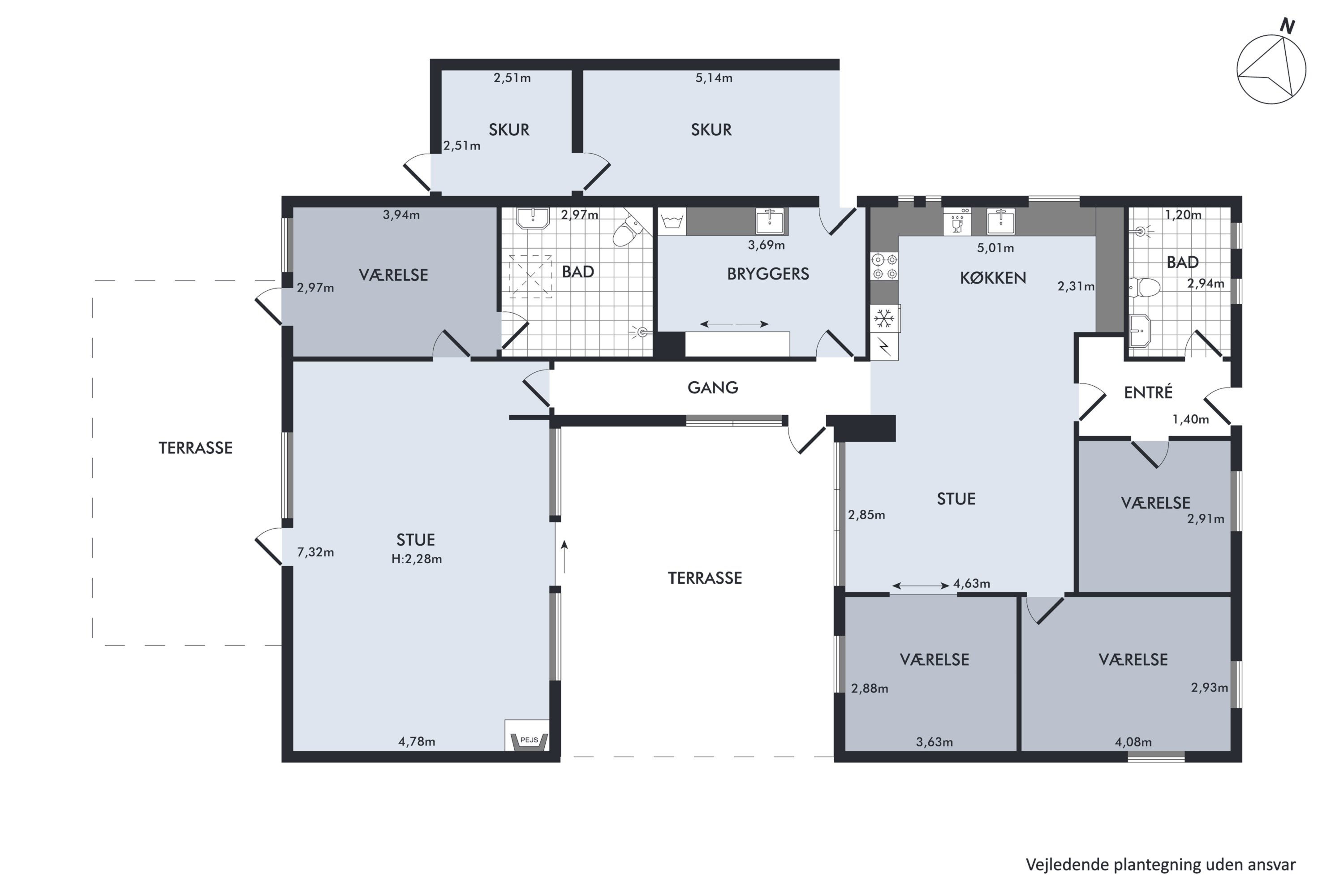 Plantegninger billede af Åsingsvej 6, 2640 Hedehusene