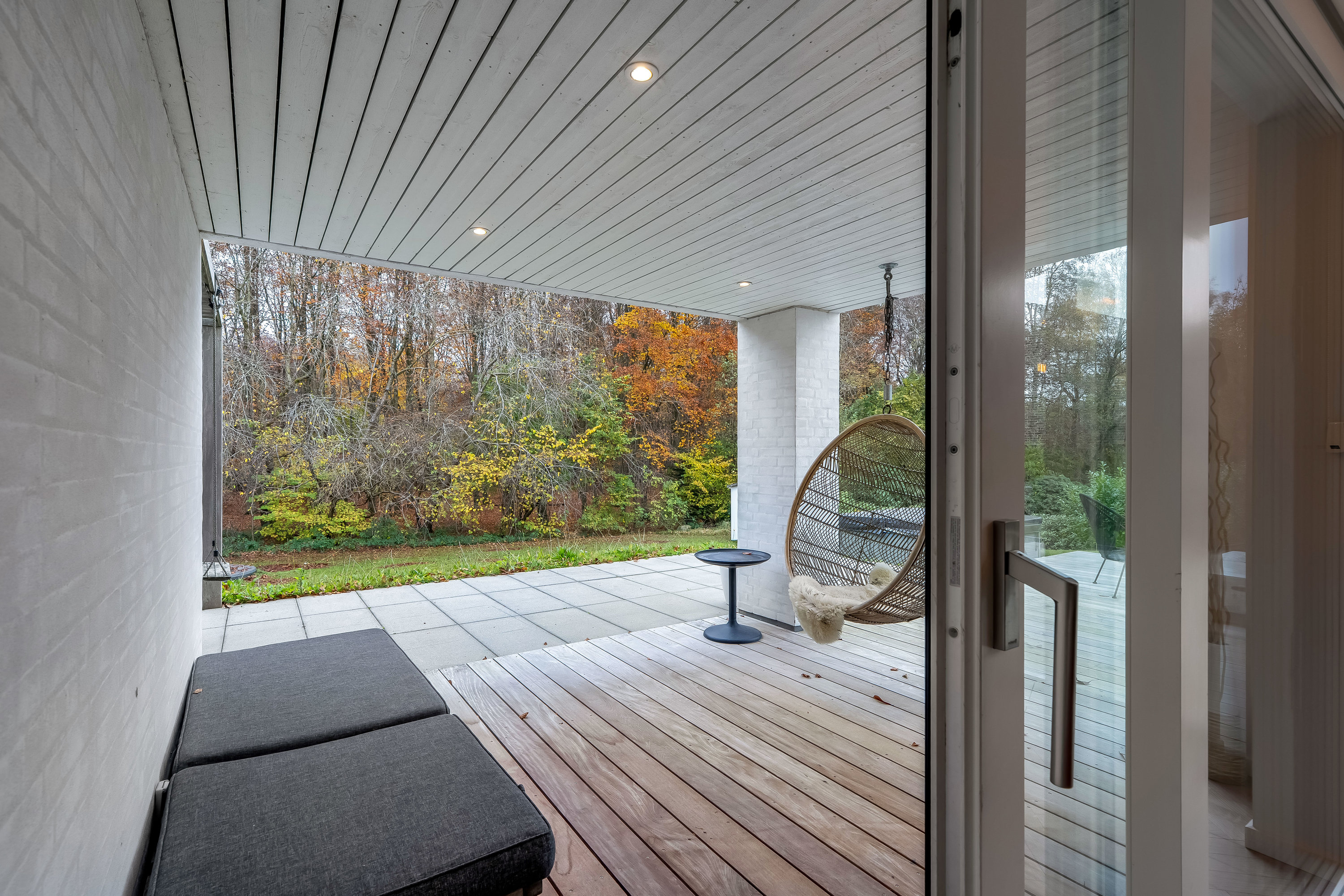 Fremhævet overdækket terrasse billede i fuldskærmstilstand. Billede af Bombakken 57, 3320 Skævinge