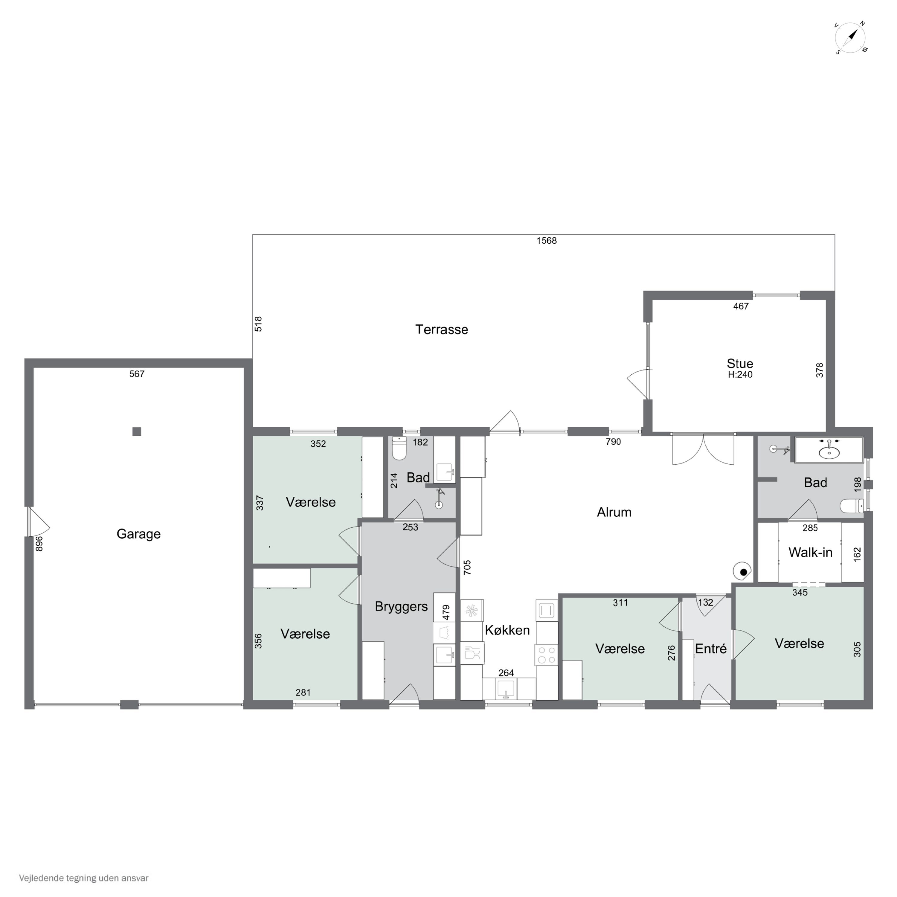 Plantegninger billede af Midtkobbel 42, Kollund, 6340 Kruså