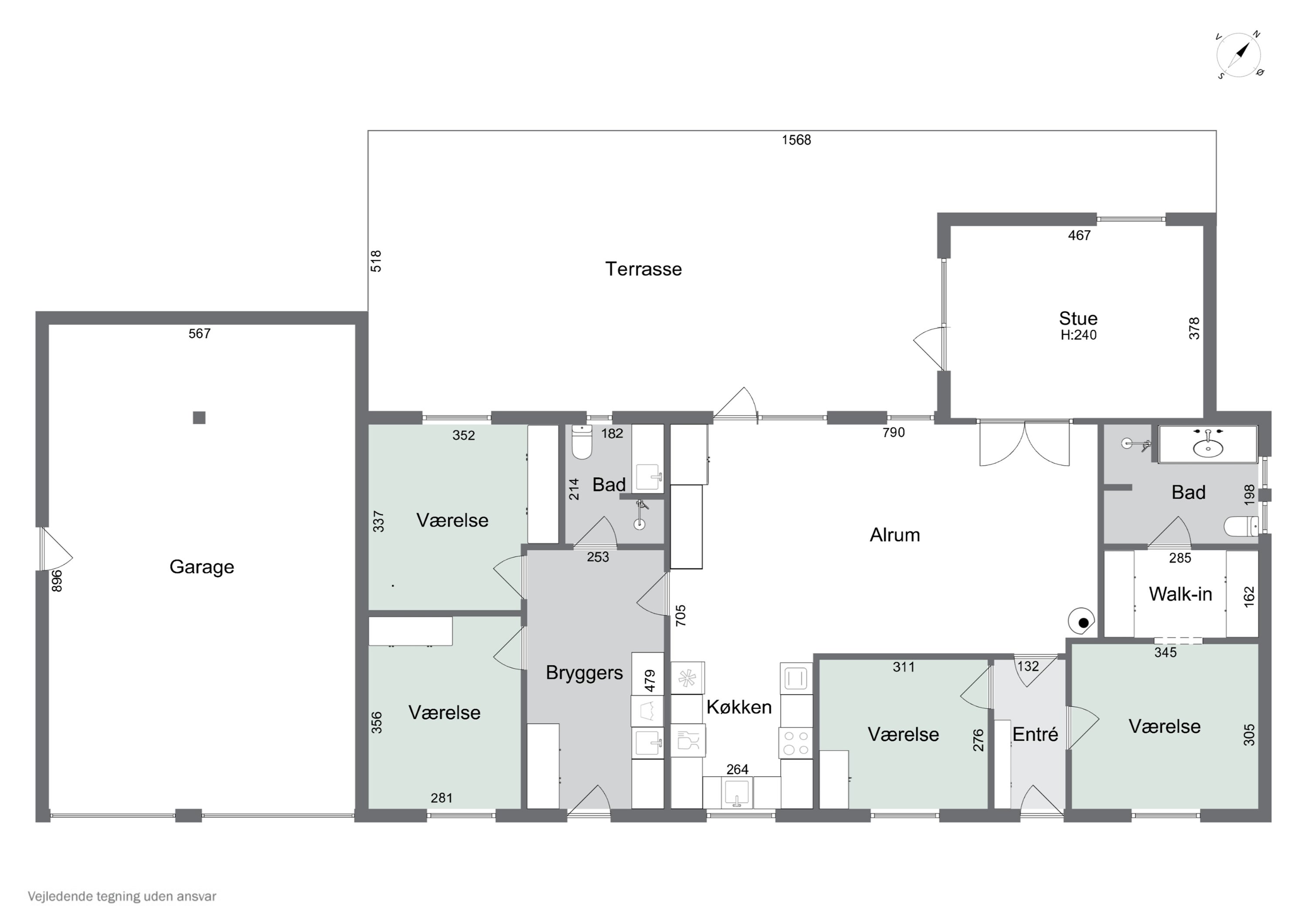 Plantegninger billede af Midtkobbel 42, Kollund, 6340 Kruså