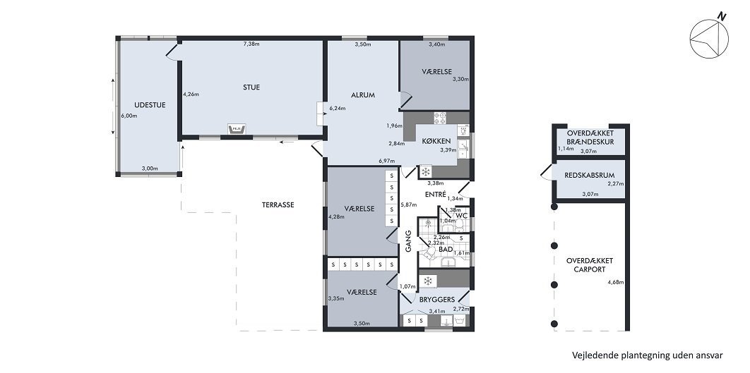 Plantegninger billede af Ludvig Holbergs Vej 8, 8660 Skanderborg
