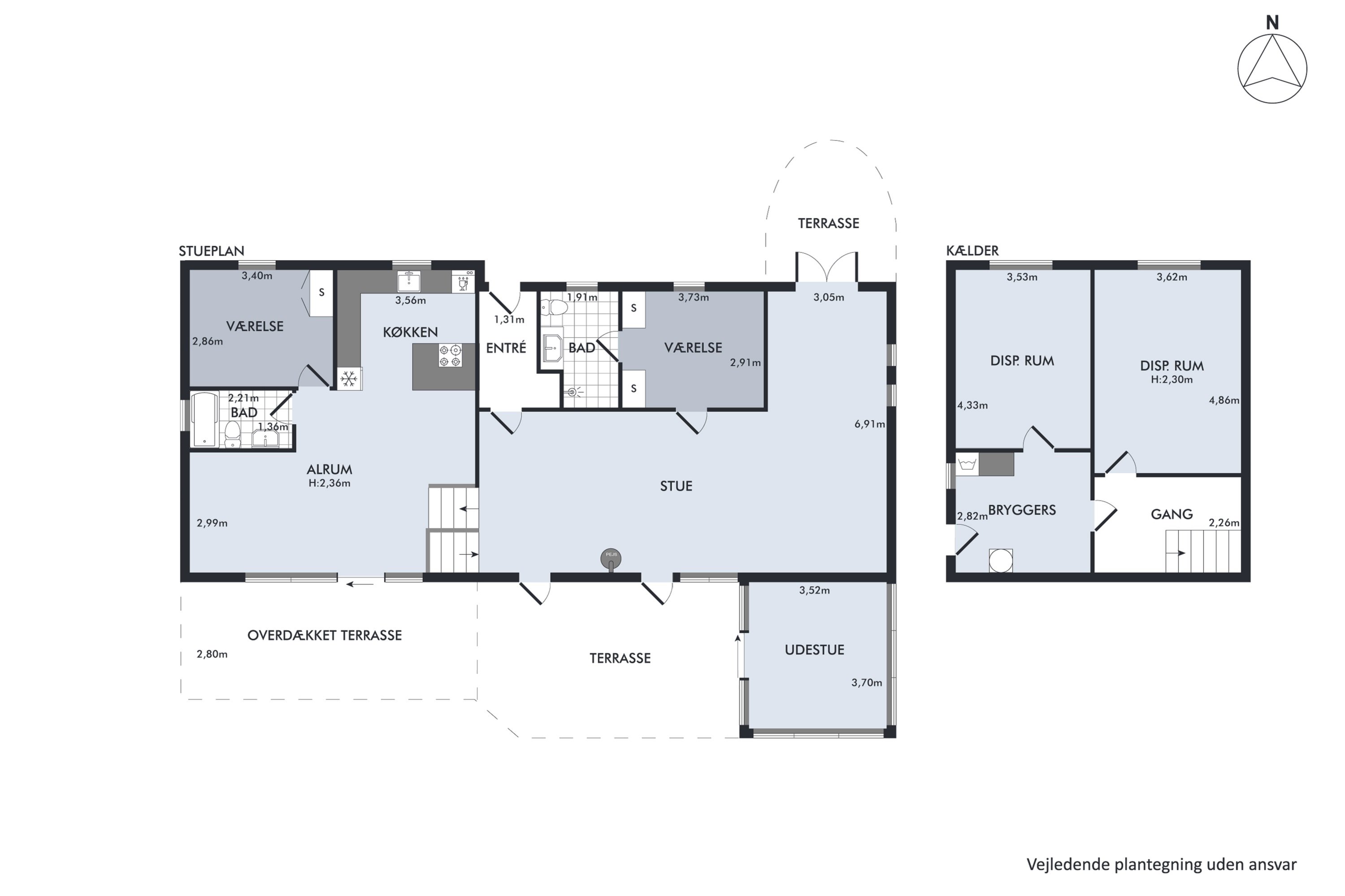 Plantegninger billede af Baunevænget 17, 8410 Rønde