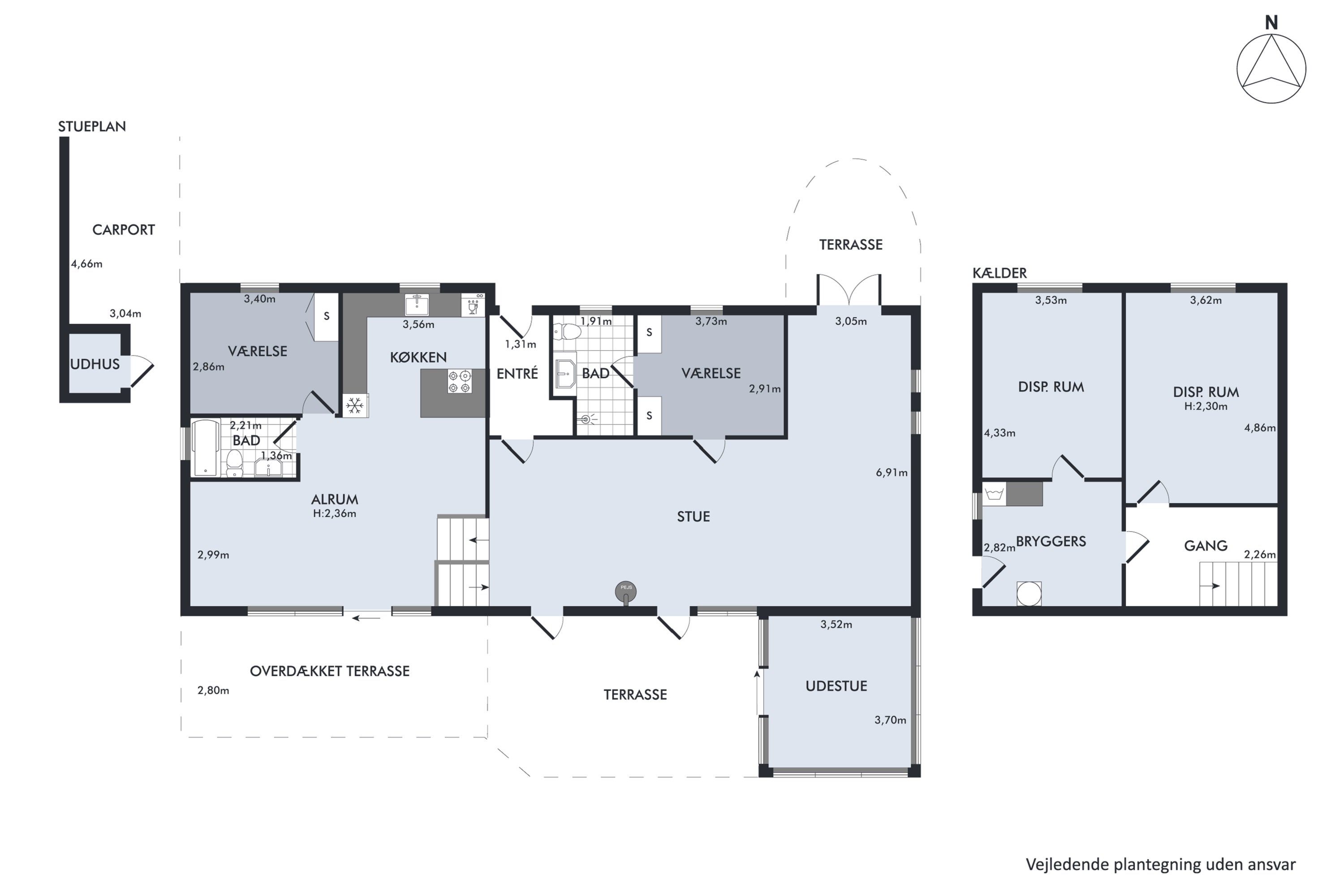 Plantegninger billede af Baunevænget 17, 8410 Rønde