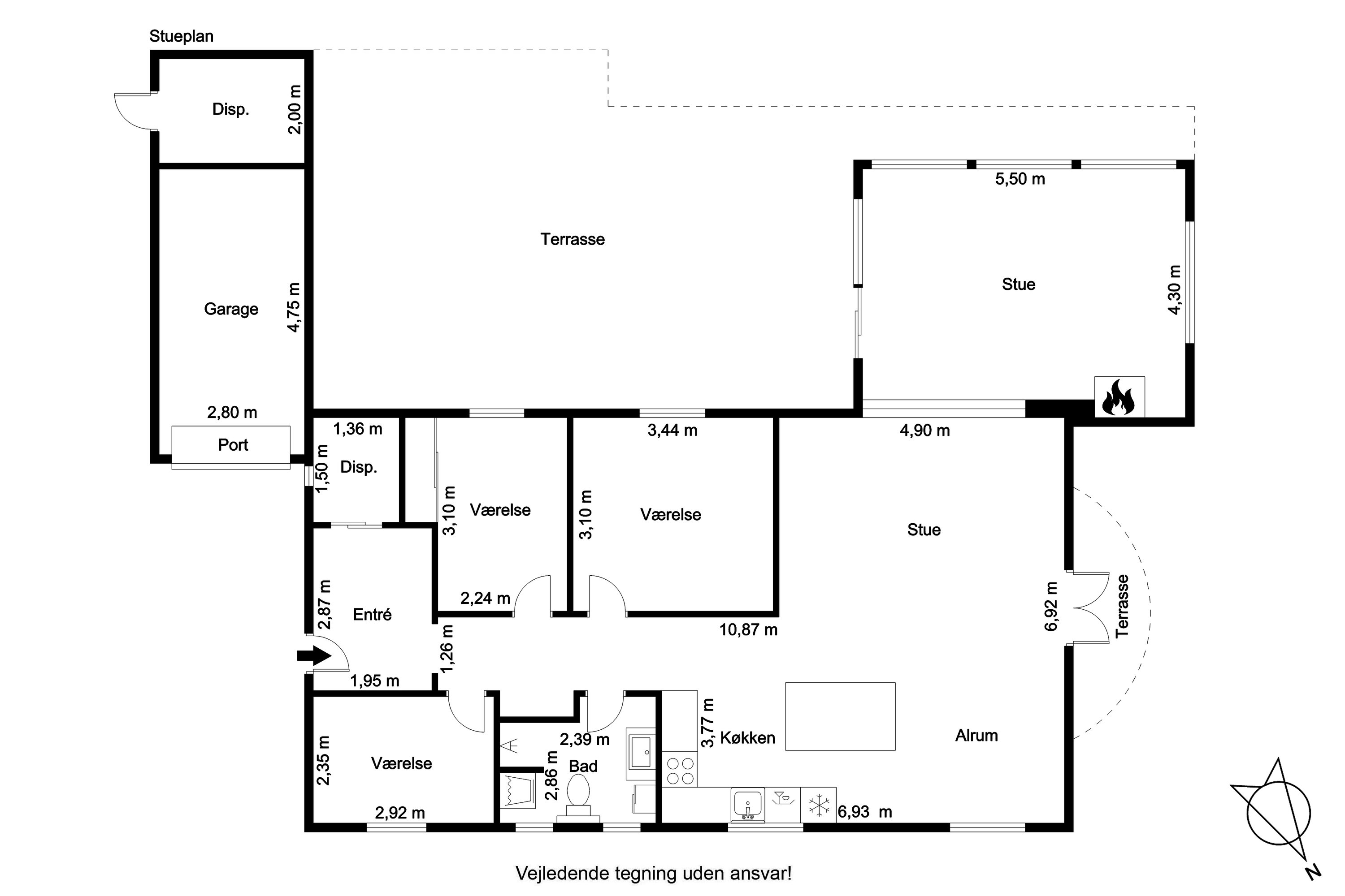 Plantegninger billede af Sdr Boulevard 7, 9600 Aars