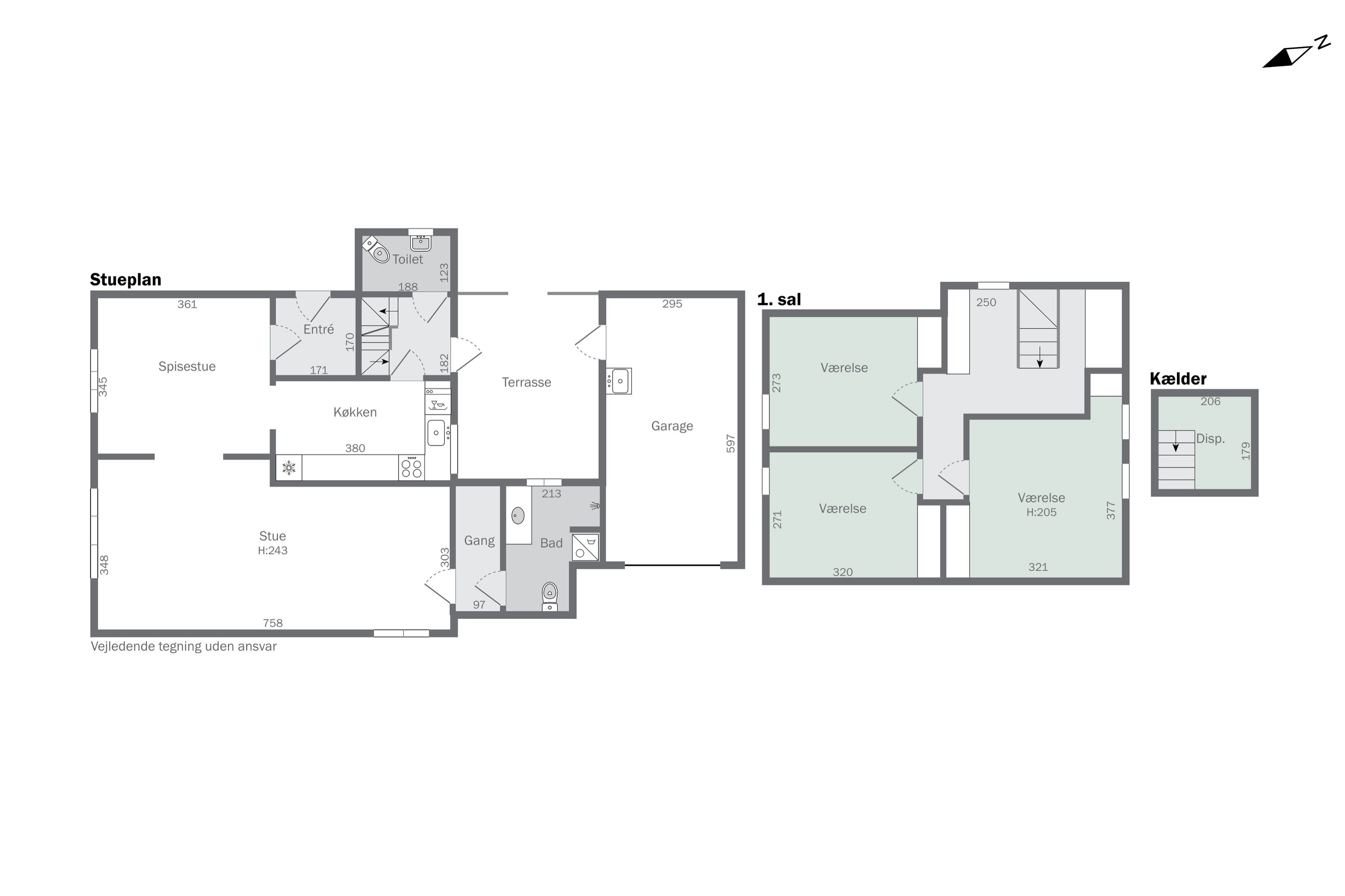 Plantegninger billede af Bakkevej 2, 5550 Langeskov