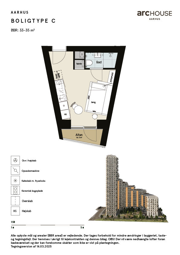 Fremhævet  billede i fuldskærmstilstand. Billede af Gøteborg Allé 6, 7. 52., 8200 Aarhus N