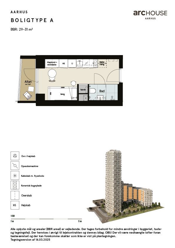 Fremhævet  billede i fuldskærmstilstand. Billede af Gøteborg Allé 6, 1. 11., 8200 Aarhus N