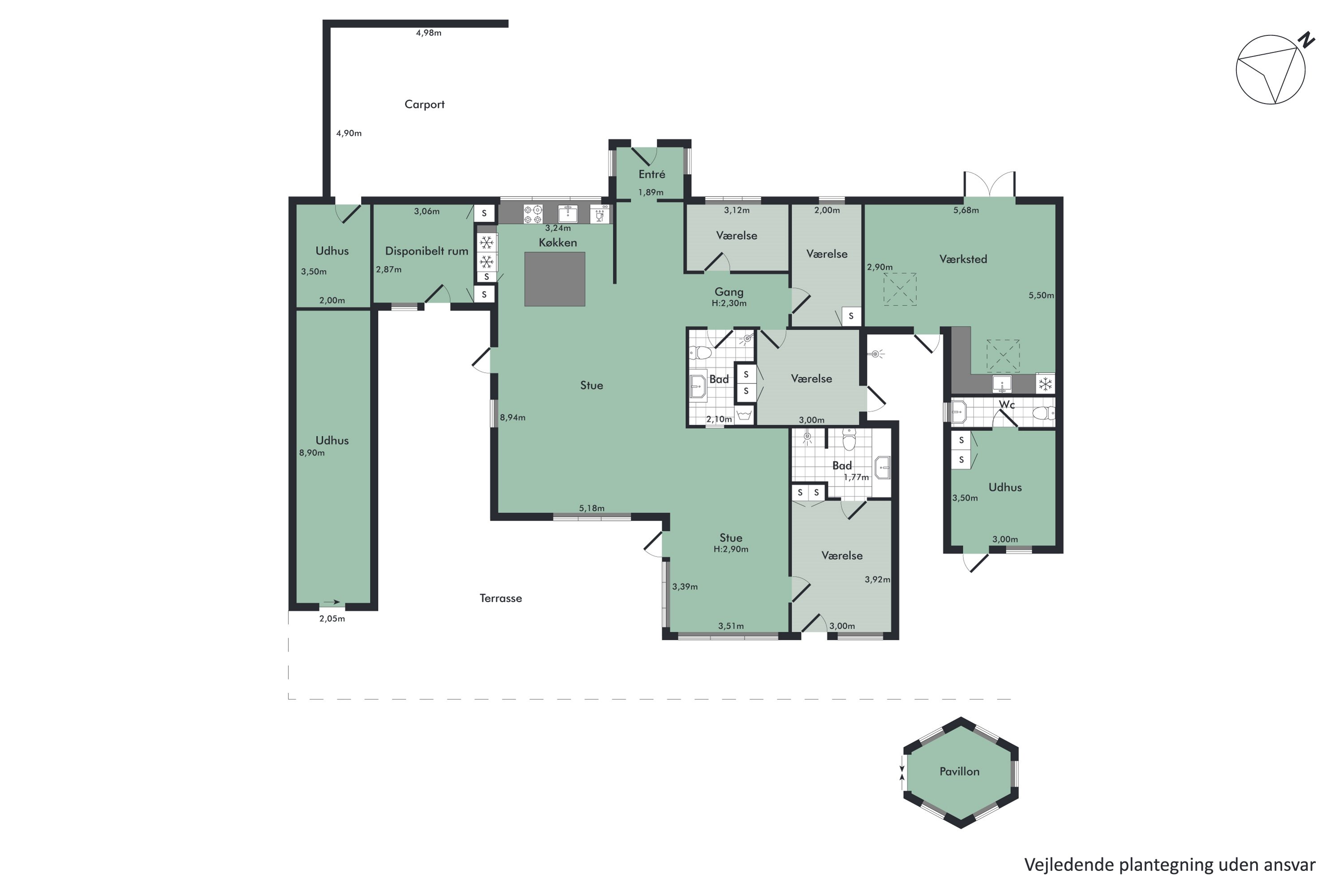 Plantegninger billede af Søndergade 97, 9370 Hals
