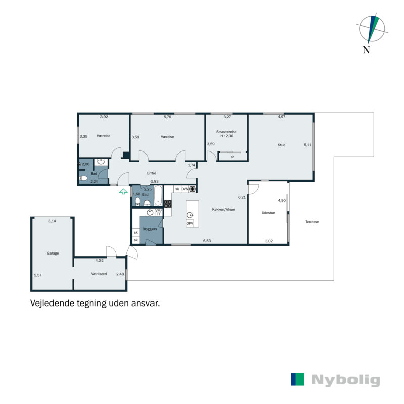 Plantegninger billede af Øderløkken 22, Seden, 5240 Odense NØ