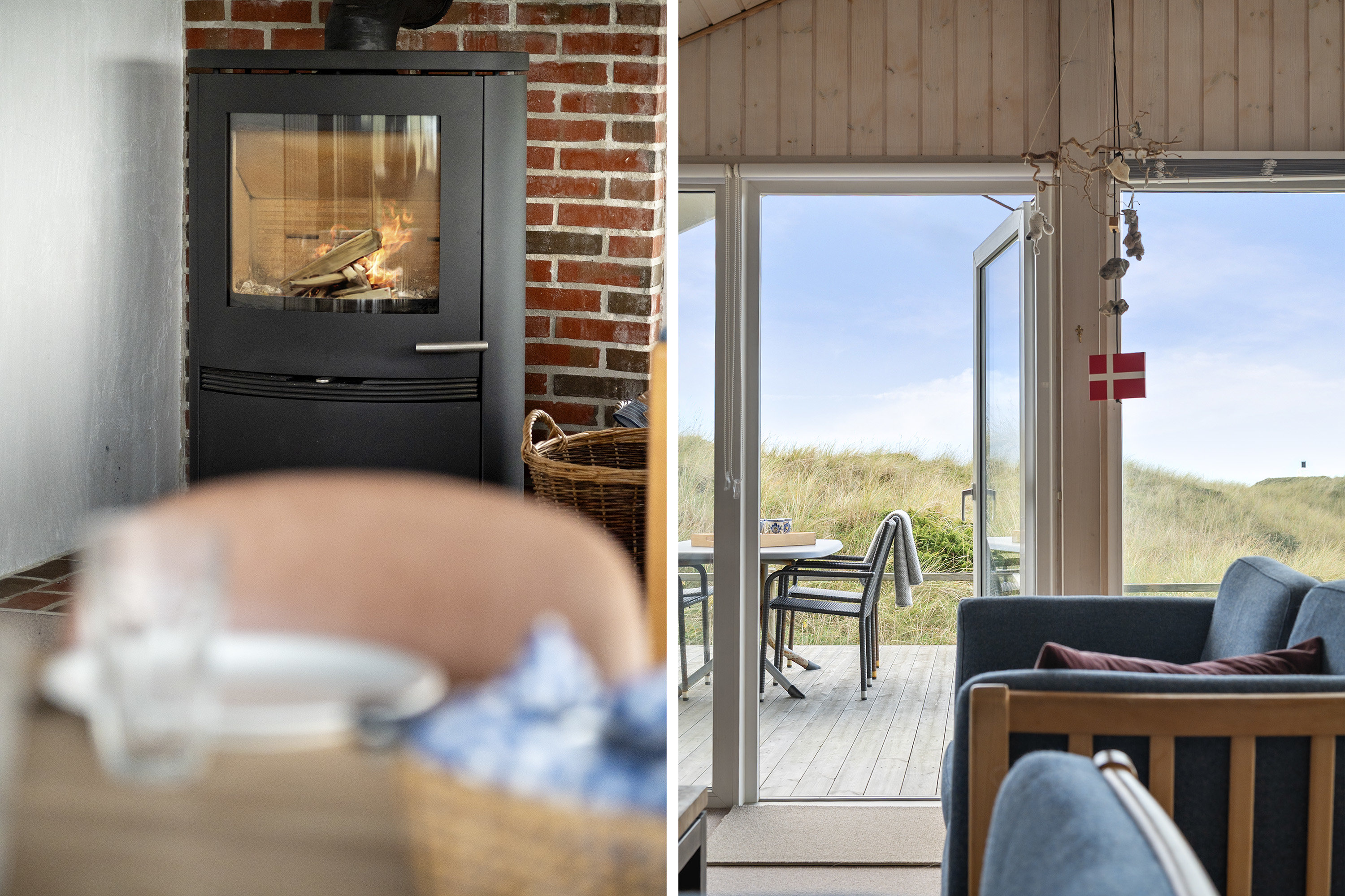 Fremhævet stue billede i fuldskærmstilstand. Billede af Strandklitten 16, Tornby, 9850 Hirtshals