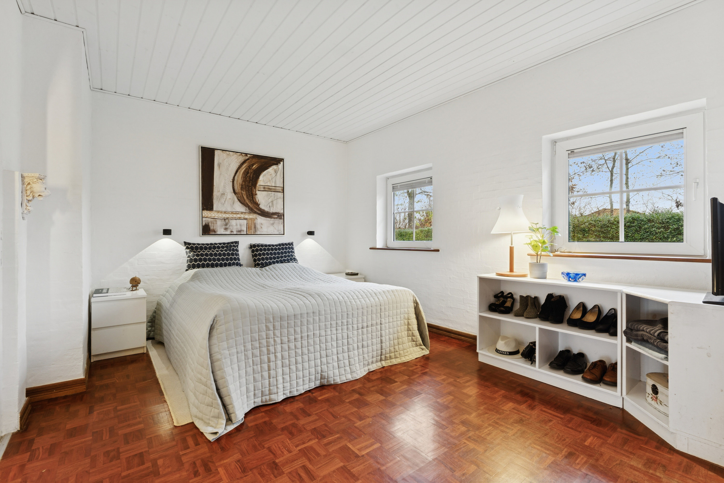 Fremhævet soveværelse billede i fuldskærmstilstand. Billede af Mejsevej 10, 7430 Ikast