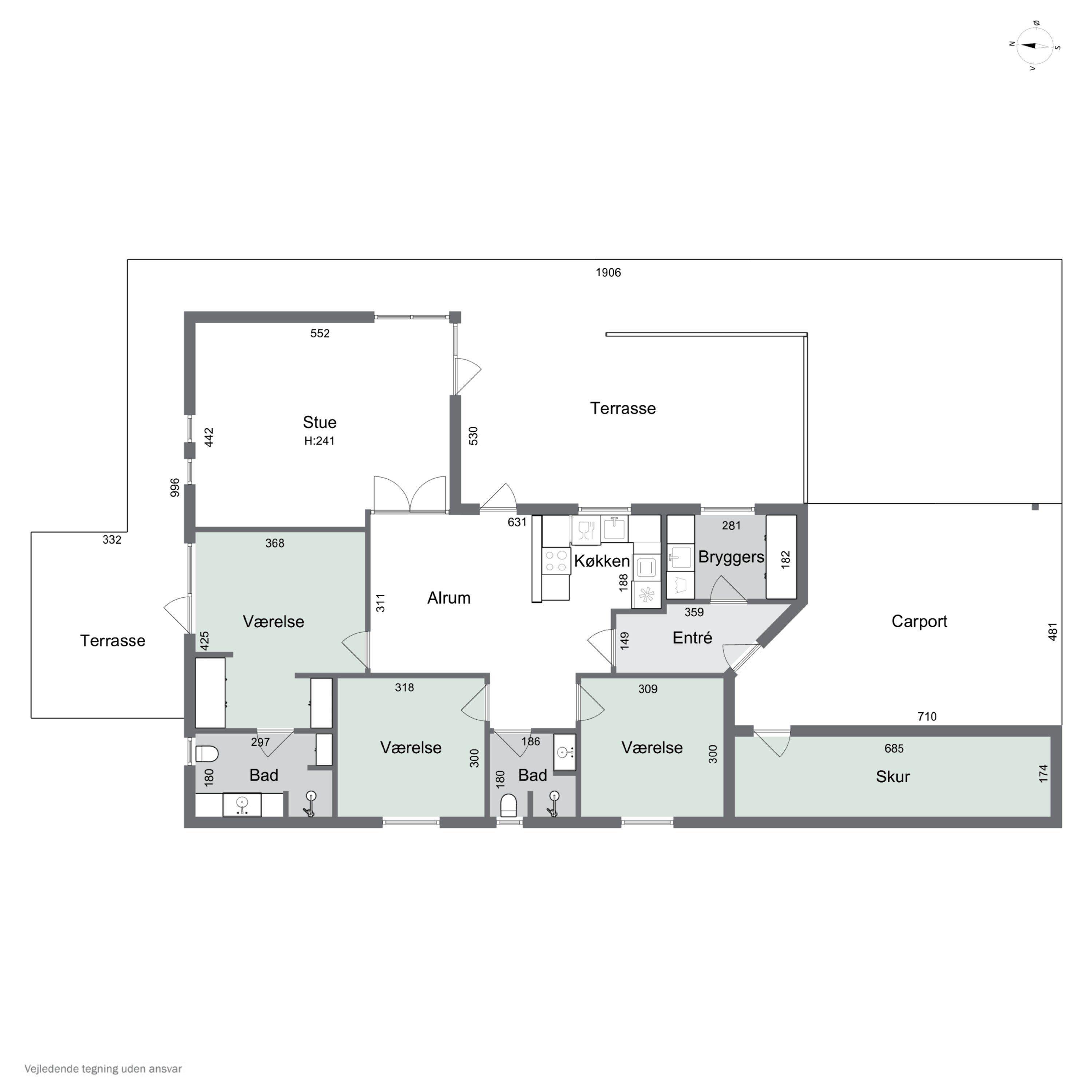 Plantegninger billede af Skovballevej 59A, Tåsinge, 5700 Svendborg