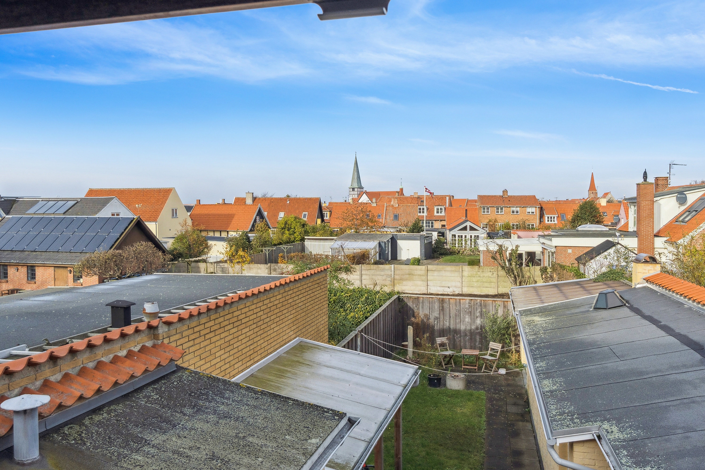 Fremhævet luftfoto billede i fuldskærmstilstand. Billede af Stormgade 13, Rønne, 3700 Rønne