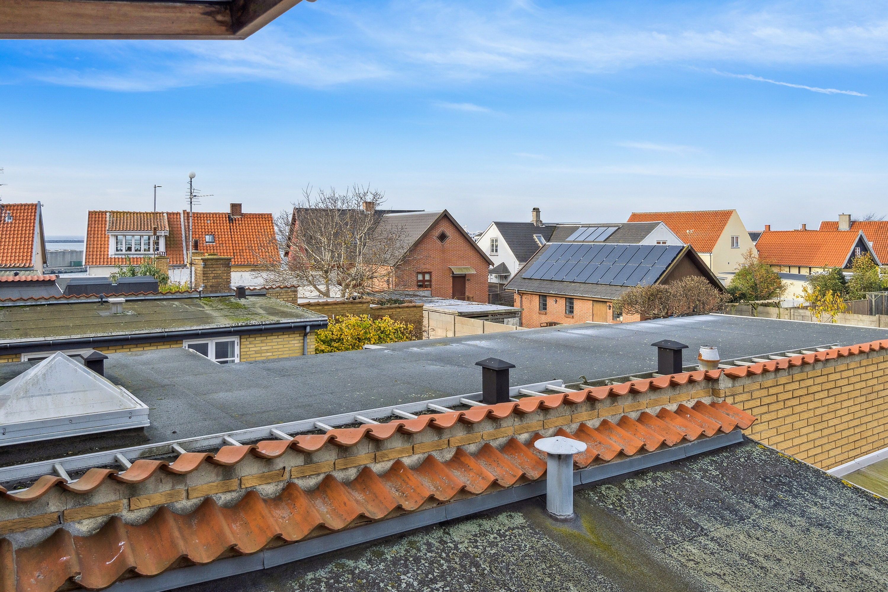 Fremhævet luftfoto billede i fuldskærmstilstand. Billede af Stormgade 13, Rønne, 3700 Rønne