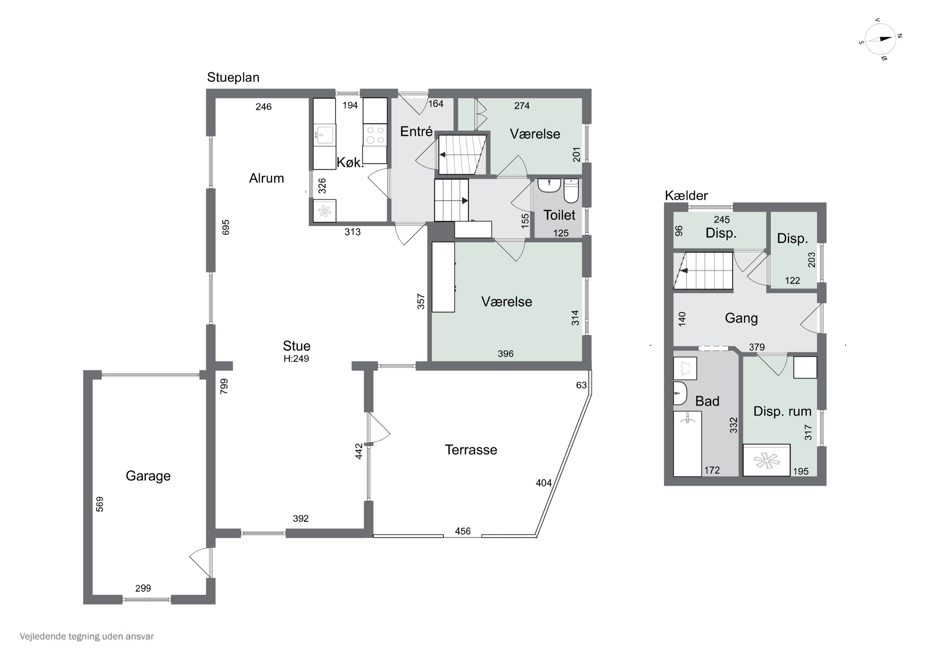 Plantegninger billede af Bispevænget 32, 9800 Hjørring