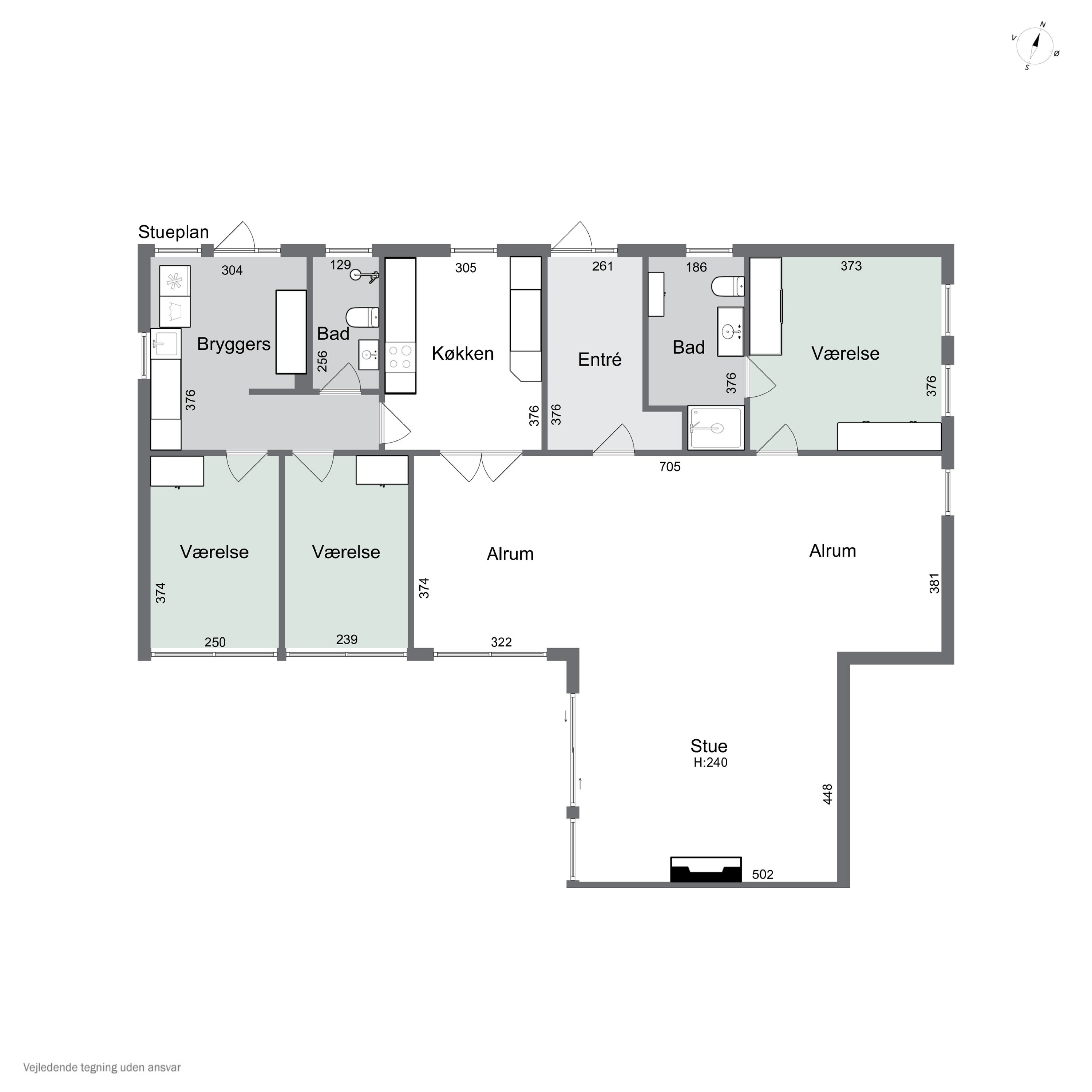 Plantegninger billede af Brombærløkken 2, 3700 Rønne