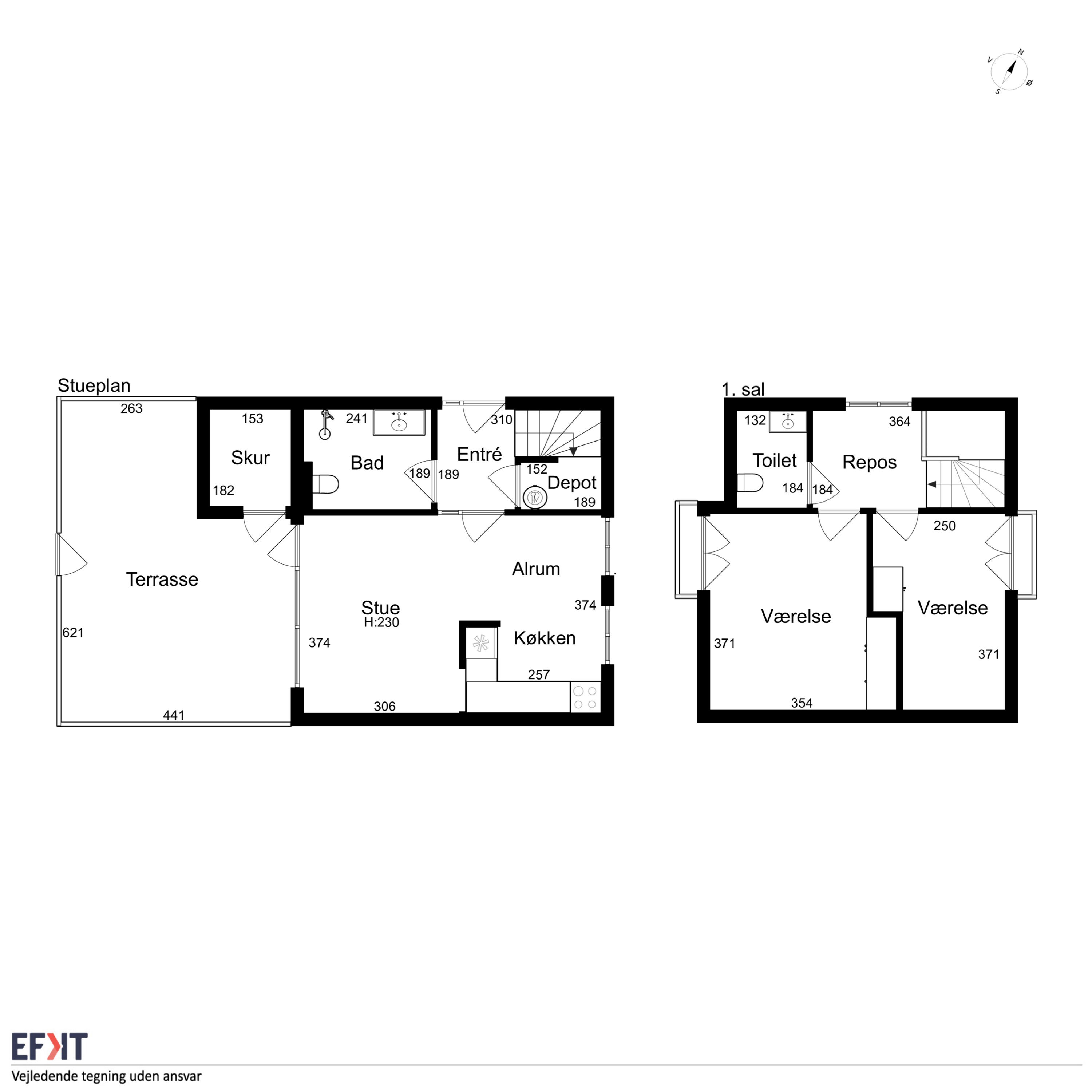 Plantegninger billede af Smedegade 1A, Lohals, 5953 Tranekær