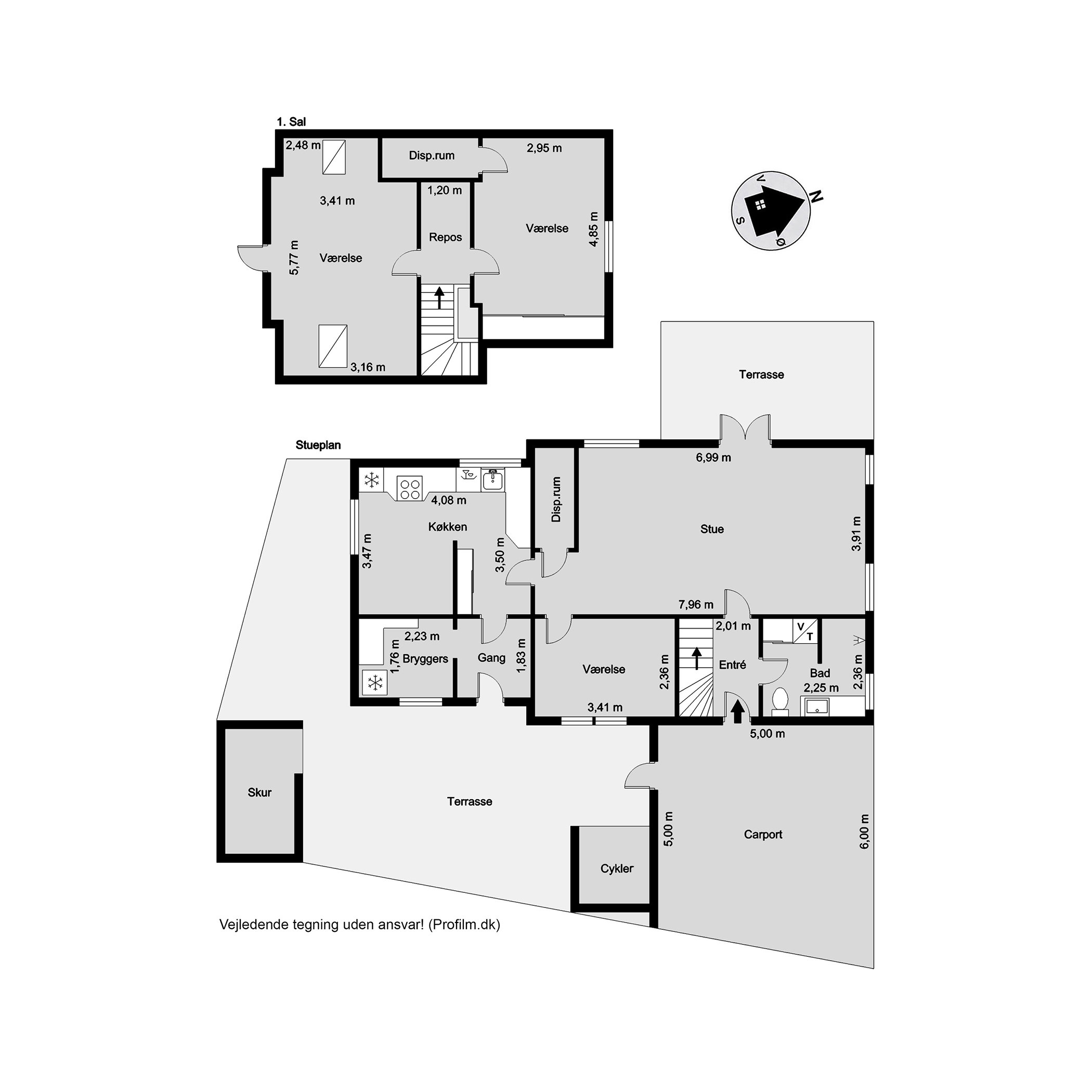 Plantegninger billede af Villagade 1, 6580 Vamdrup