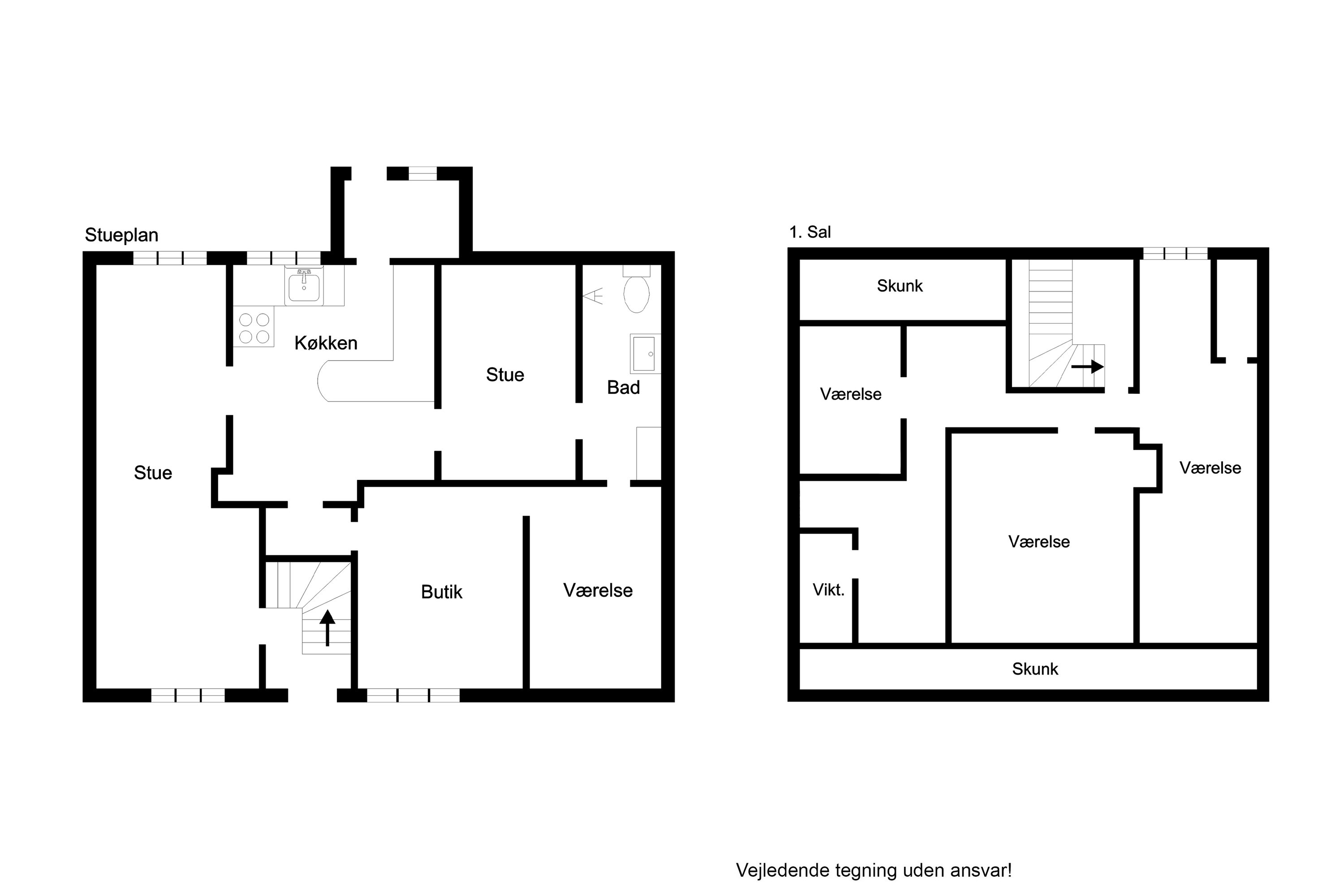 Plantegninger billede af Hovedgaden 27, 6980 Tim