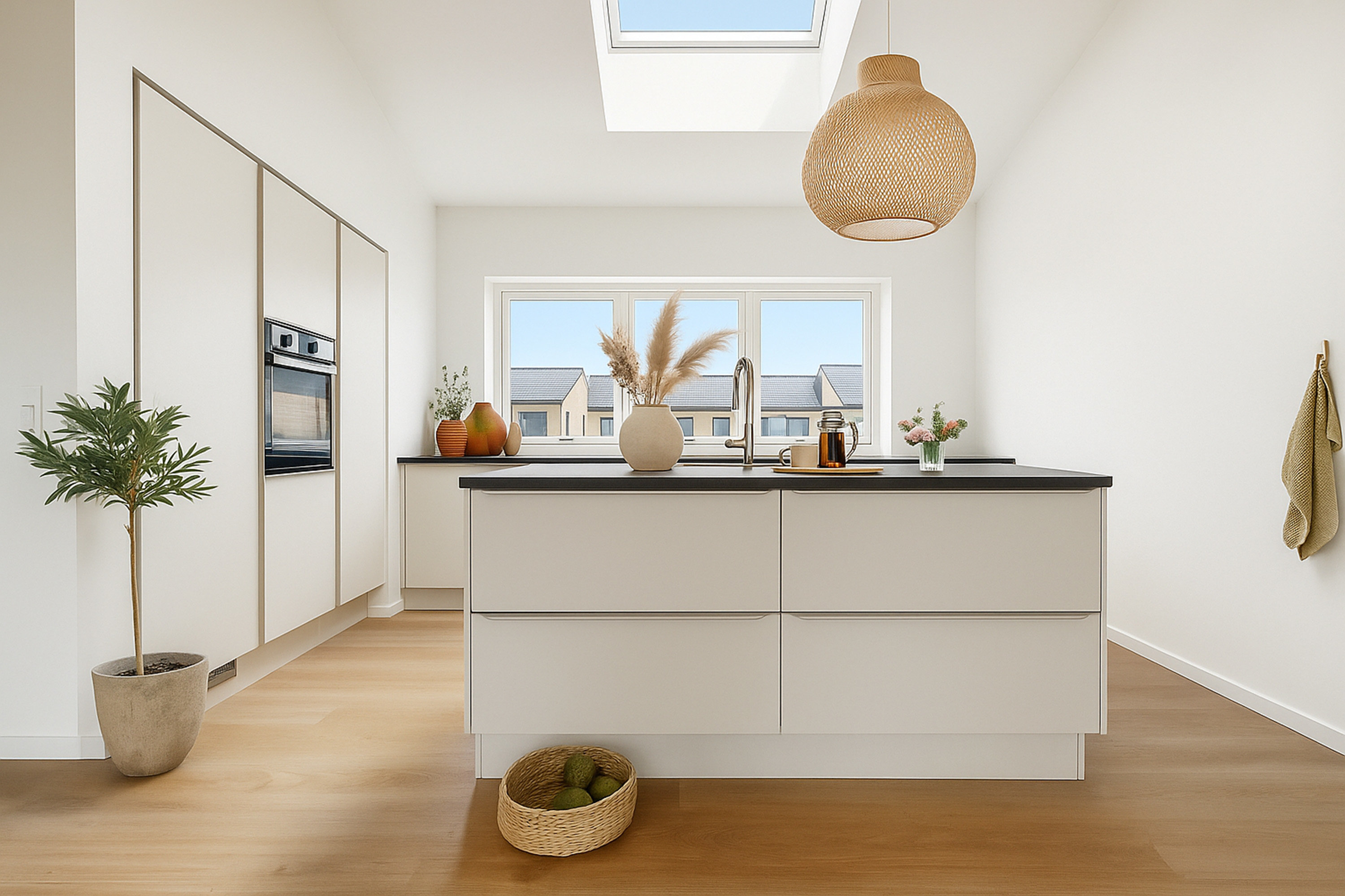 Fremhævet køkken billede i fuldskærmstilstand. Billede af Præstegårdens Mark 4, 9440 Aabybro