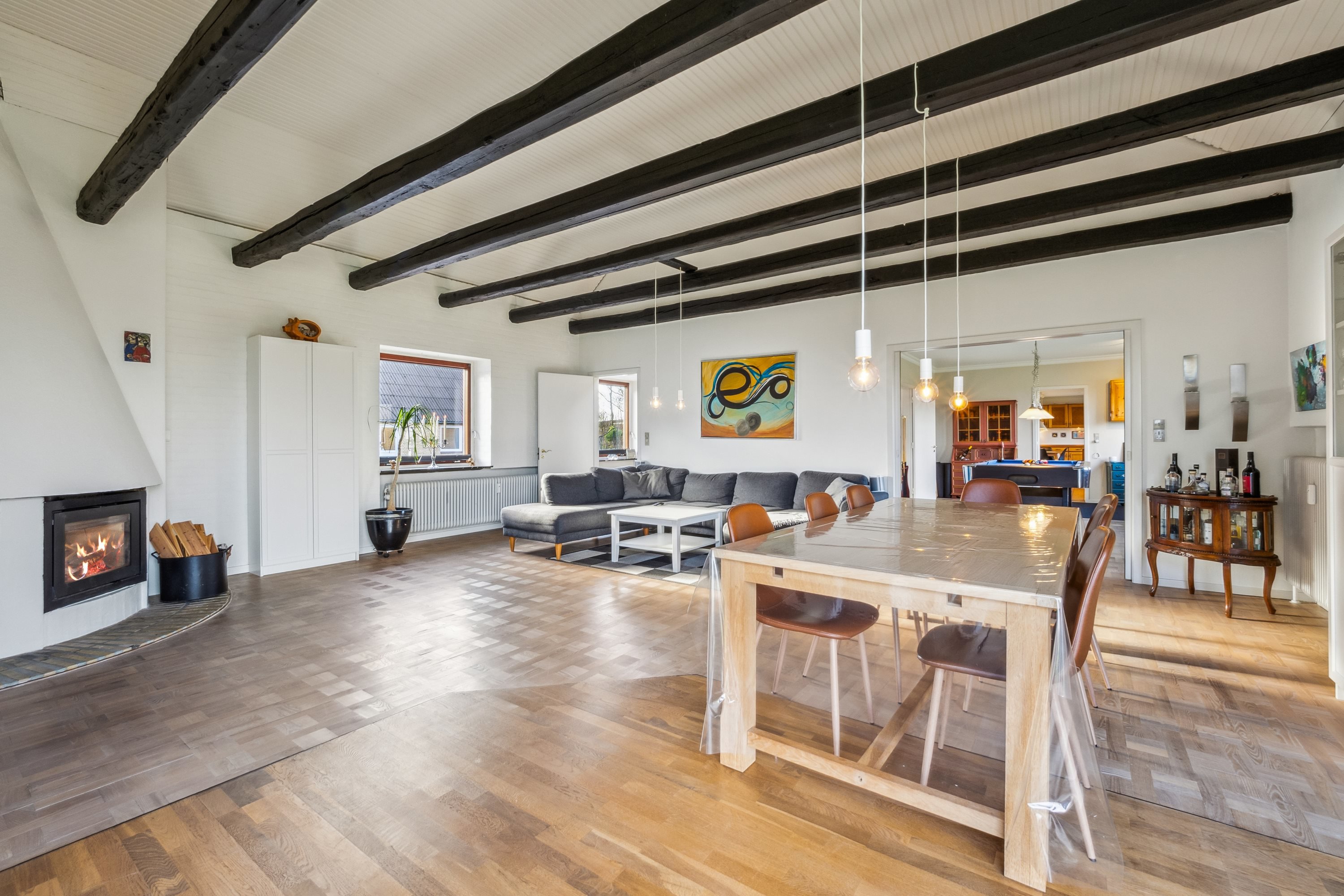 Fremhævet stue billede i fuldskærmstilstand. Billede af Åsvej 5, Silstrup, 7700 Thisted