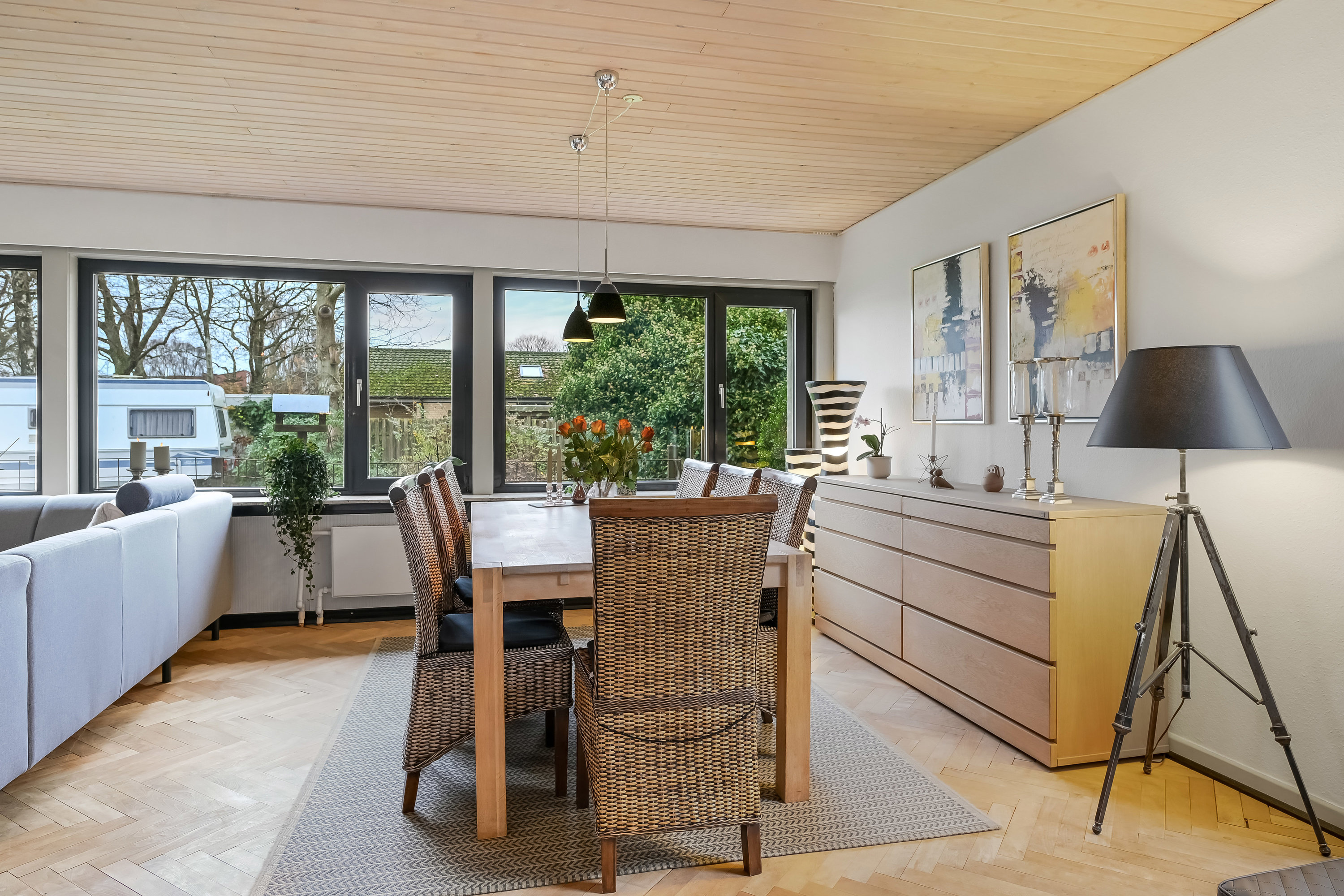 Fremhævet stue billede i fuldskærmstilstand. Billede af Bogfinkevej 15, 7190 Billund