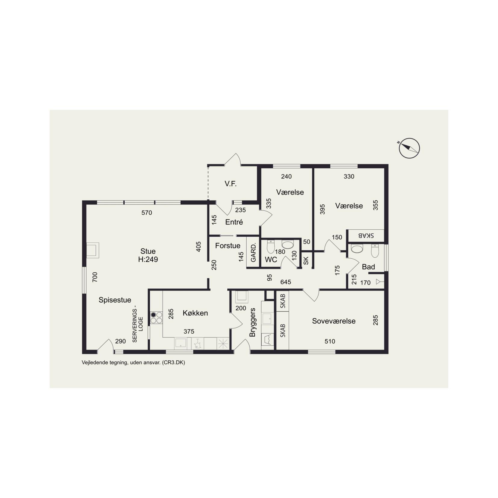 Plantegninger billede af Tjørnevænget 8, 3520 Farum