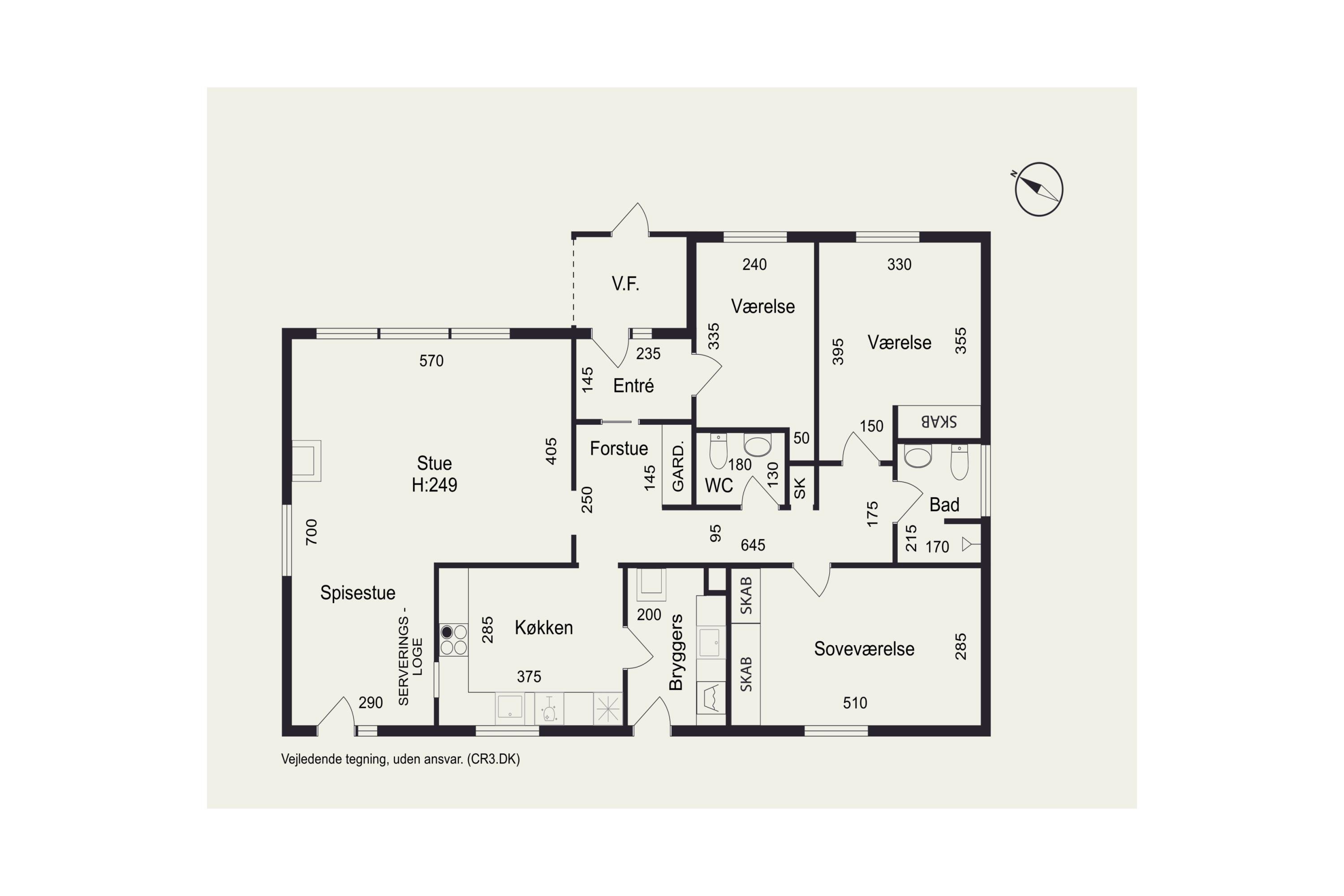 Plantegninger billede af Tjørnevænget 8, 3520 Farum