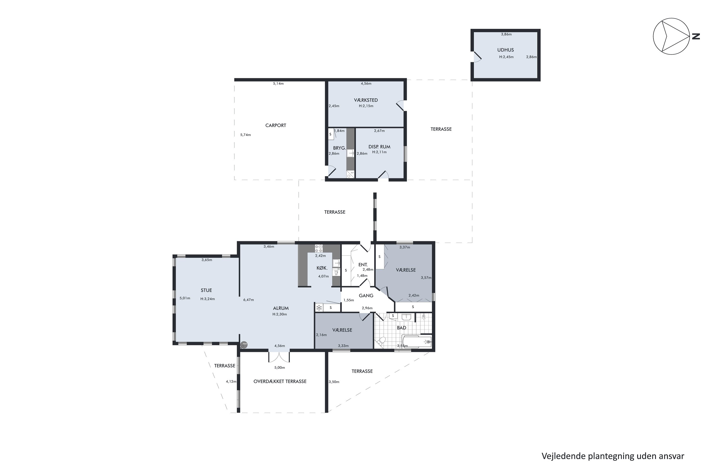 Plantegninger billede af Majsvangen 36, Boeslum, 8400 Ebeltoft