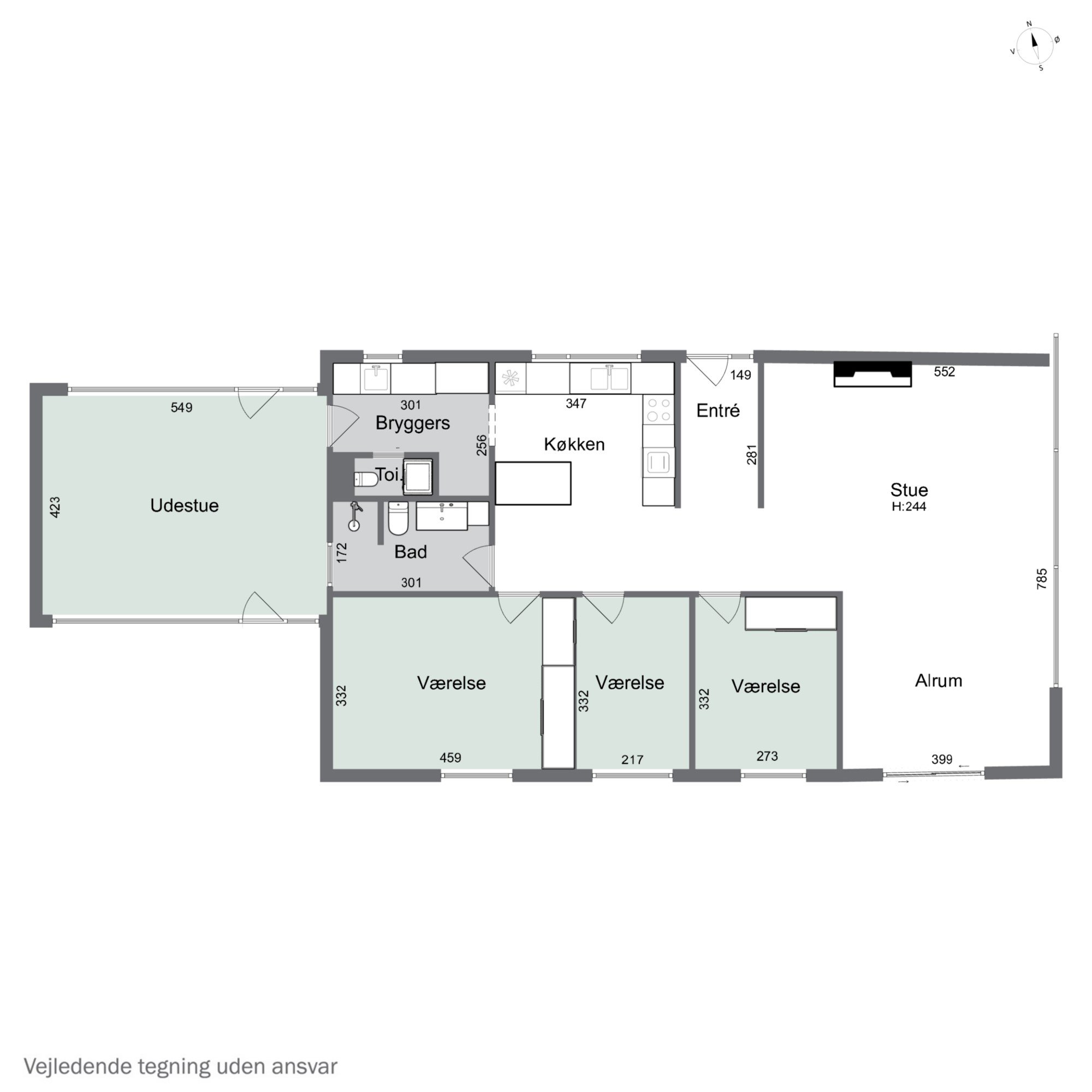 Plantegninger billede af Bøgebakken 7, Ræhr, 7730 Hanstholm