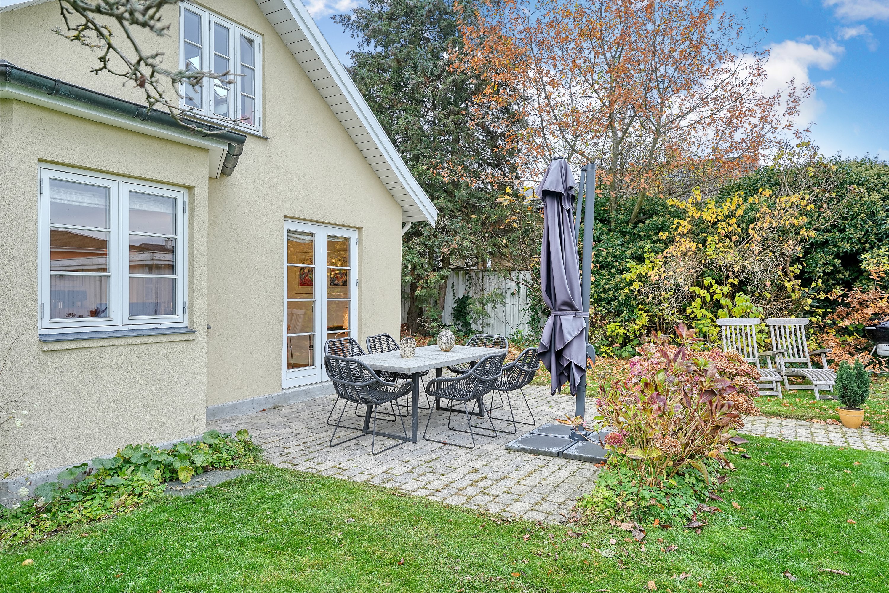 Miniaturebillede 1: terrasse. Billede af Hjemmevej 5, 2870 Dyssegård