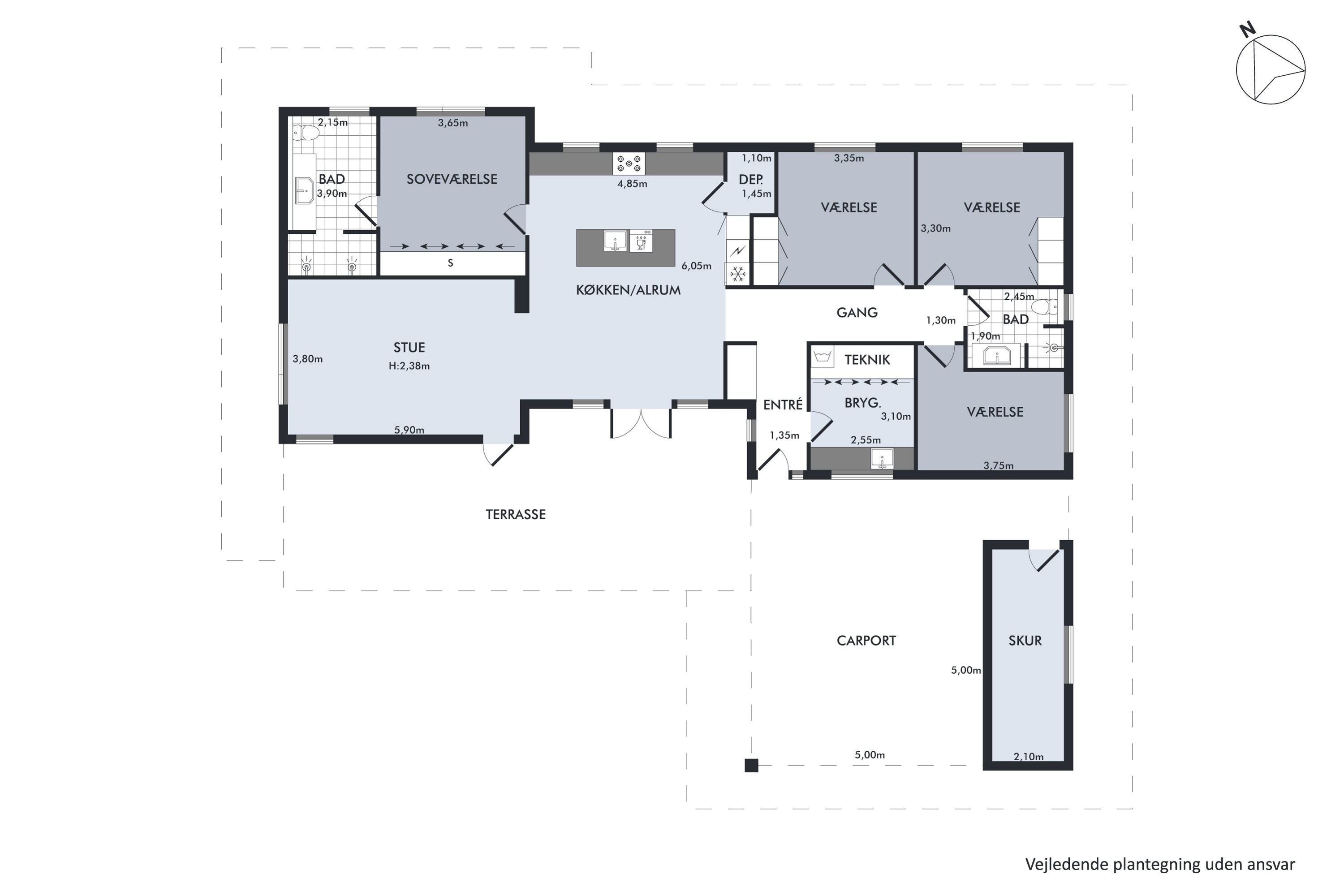 Plantegninger billede af Degnelodden 2, 9440 Aabybro