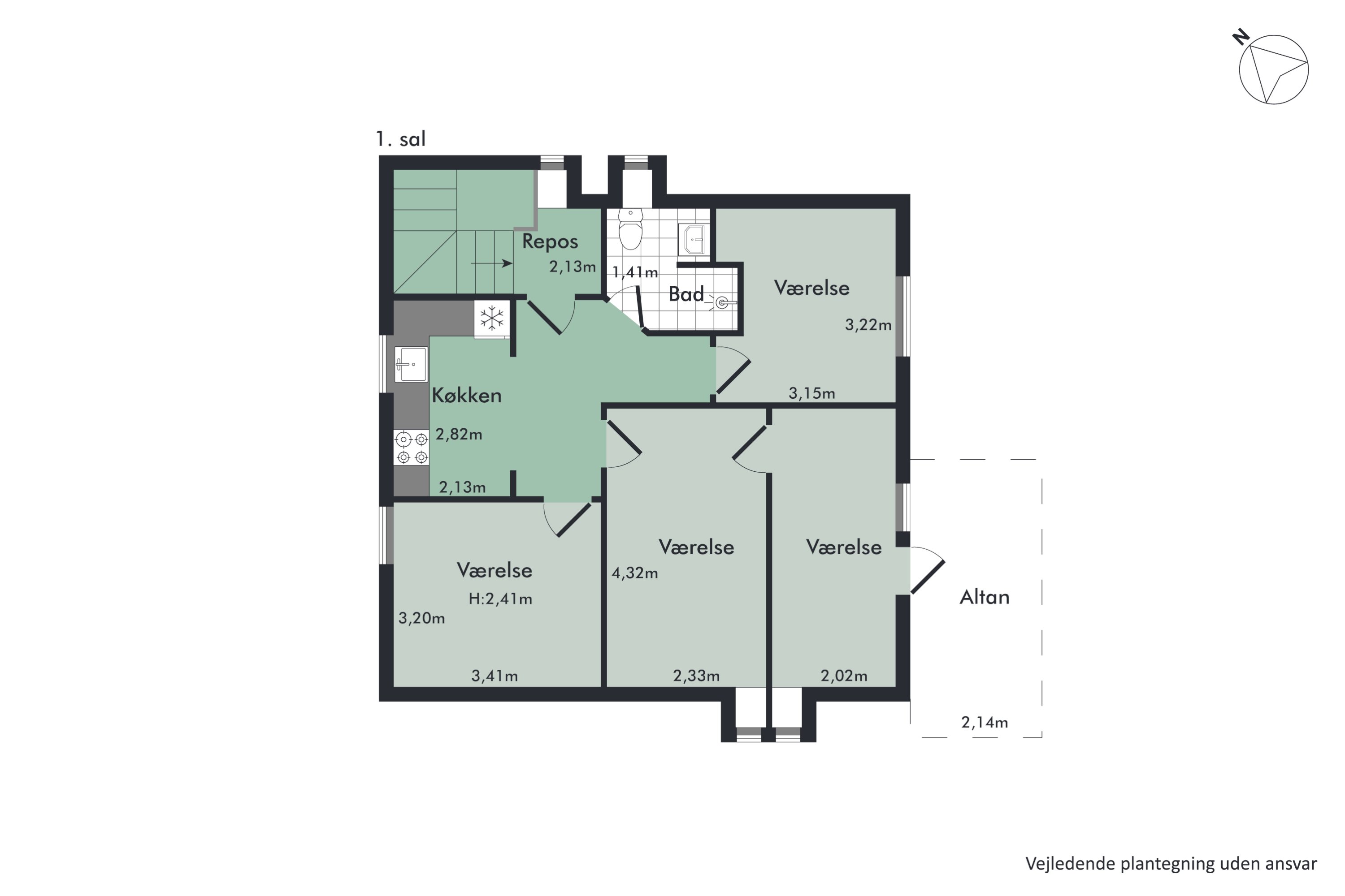 Plantegninger billede af Vestervang 33, 7800 Skive